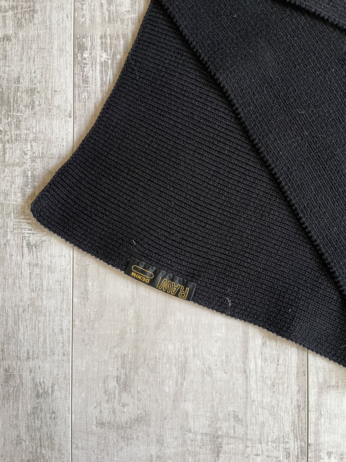 G-Star × Japanese Brand G.S.Raw Ewing Oversized Double Cotton Scarf Knit Size ONE SIZE - 5 Thumbnail