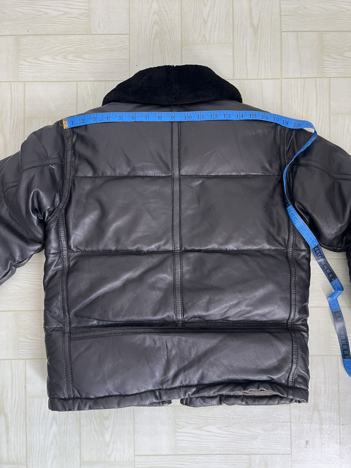 Avirex GRAIL🔥90s Avirex Genuine Sheep Leather Fur Neck Down Jacket Size US M / EU 48-50 / 2 - 14 Thumbnail