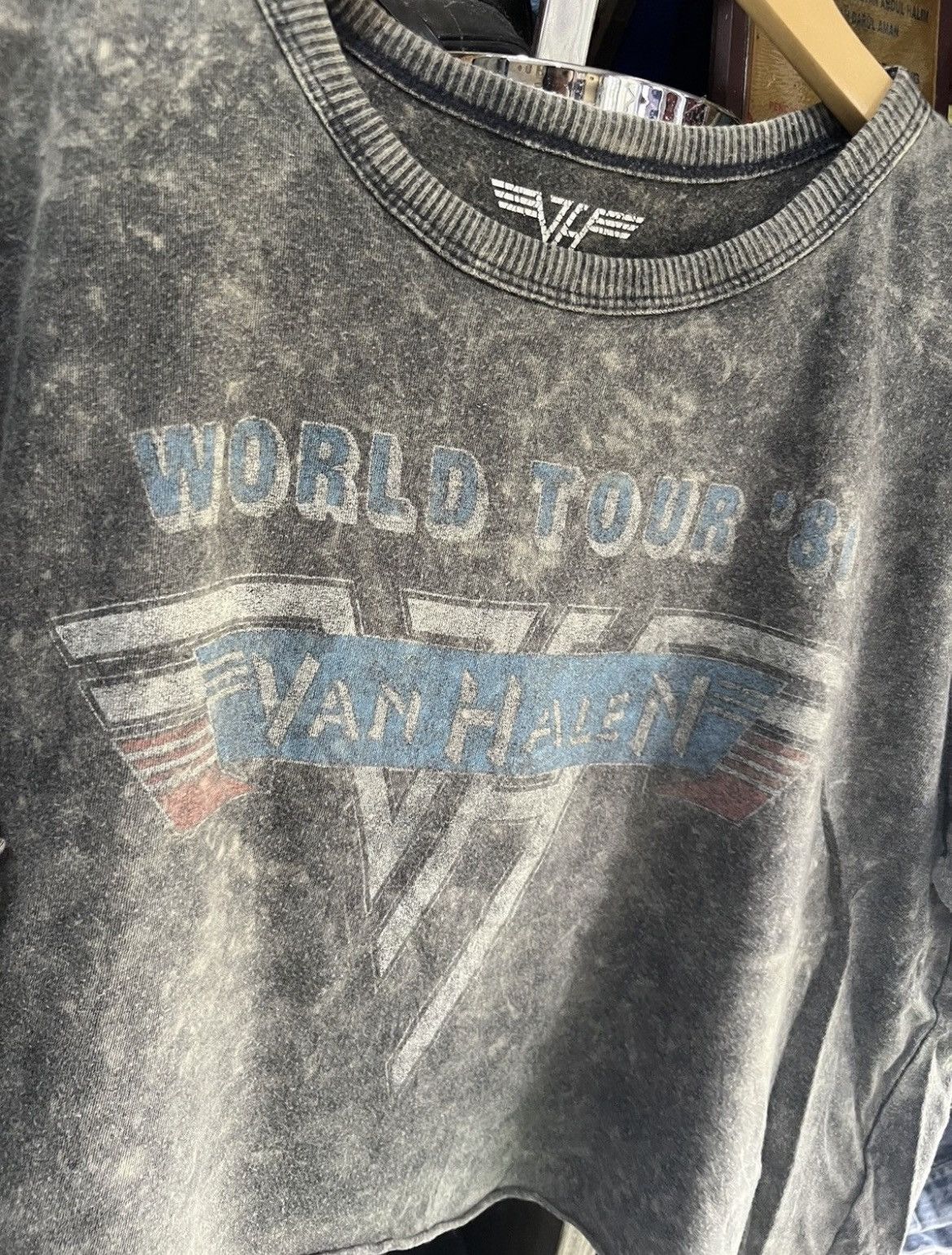 American Eagle Outfitters 🔥American Eagle Outfitters Van Halen Kick Ass Cropped Tees Size US M / EU 48-50 / 2 - 7 Thumbnail