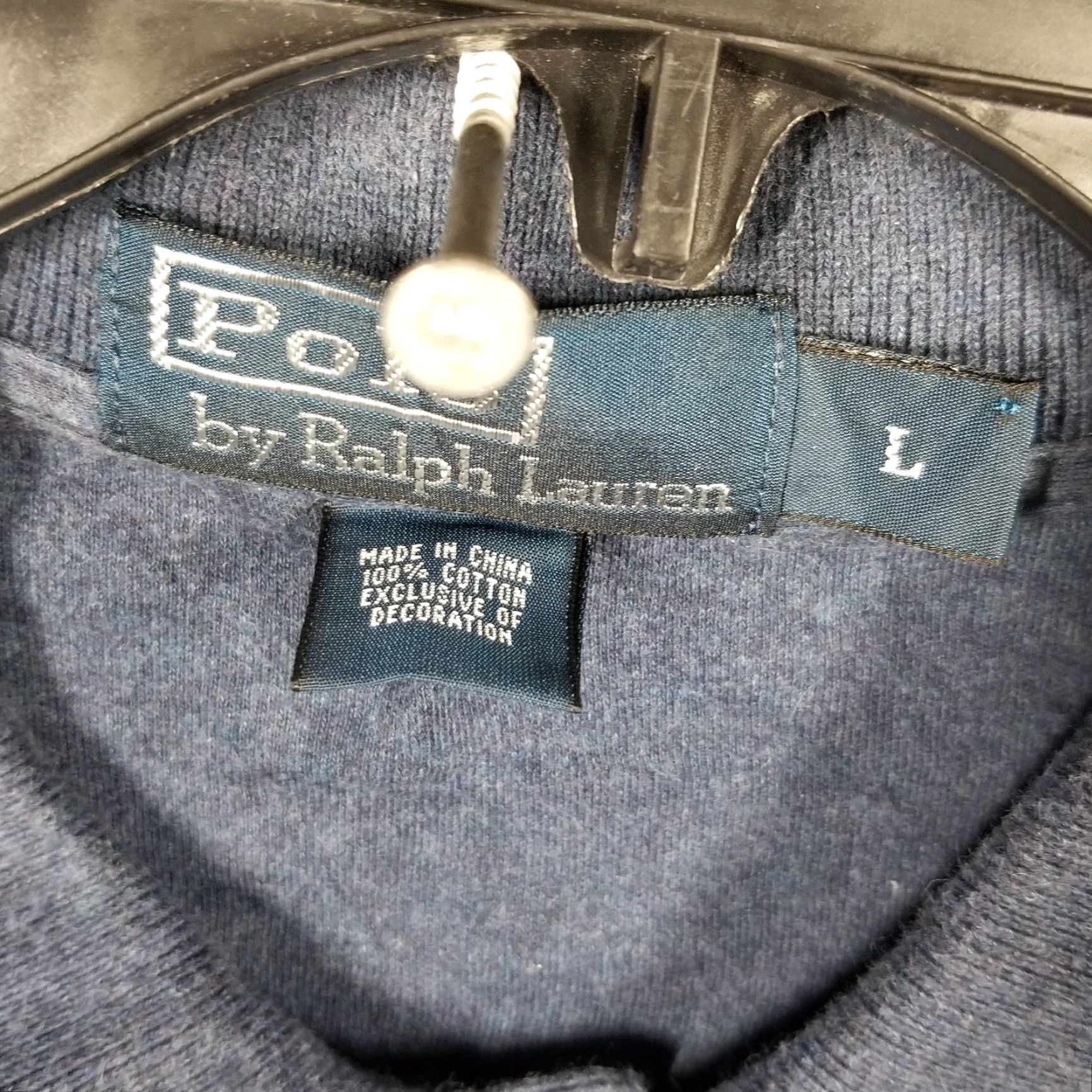Ralph Lauren VINTAGE Polo Ralph Lauren Shirt Men Adult Large Blue White Striped 100% Cotton Size US L / EU 52-54 / 3 - 4 Thumbnail