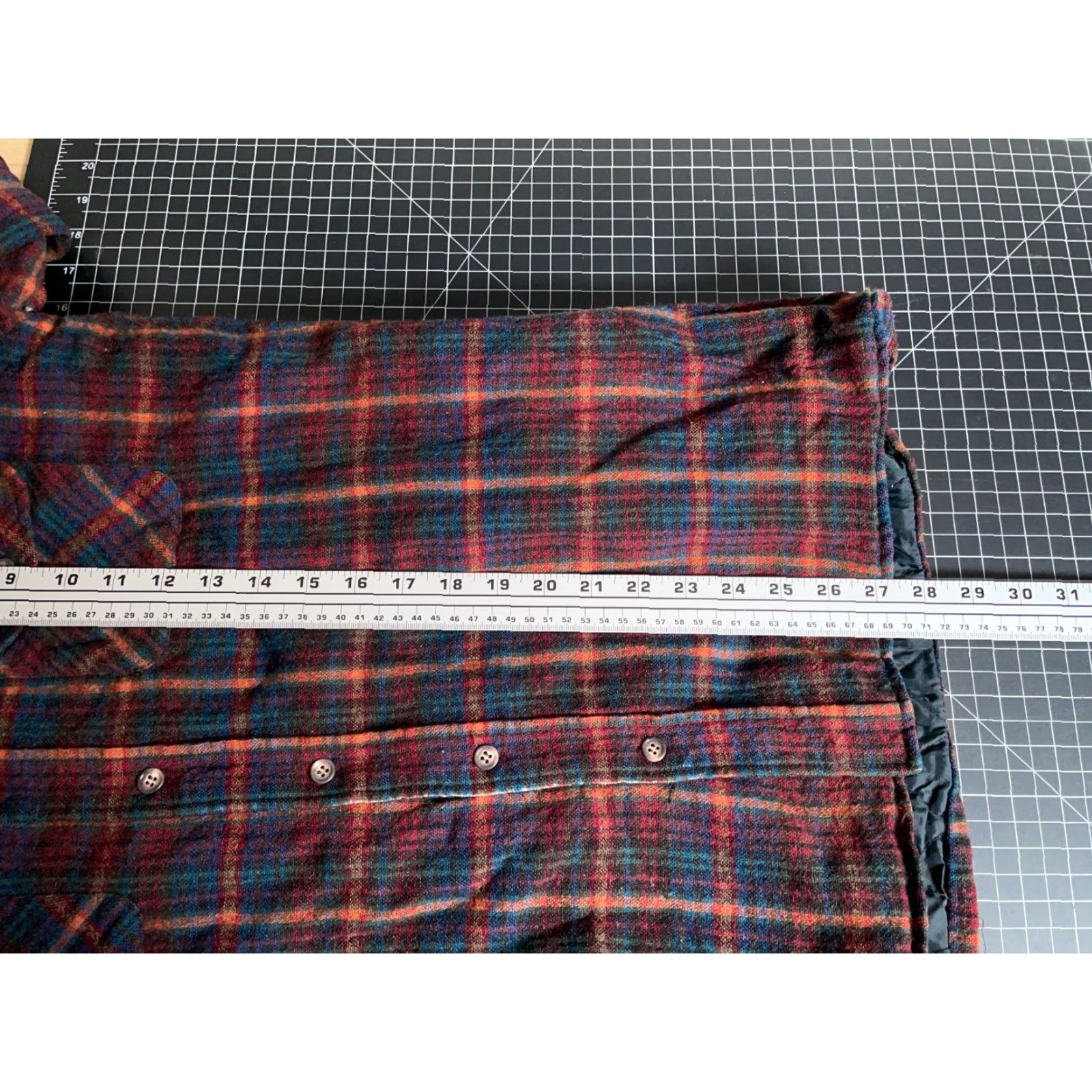 Arrow VINTAGE Arrow Wool Flannel Shirt Jacket Men Medium Red Blue Plaid Lightweight Shacket Size US M / EU 48-50 / 2 - 6 Thumbnail