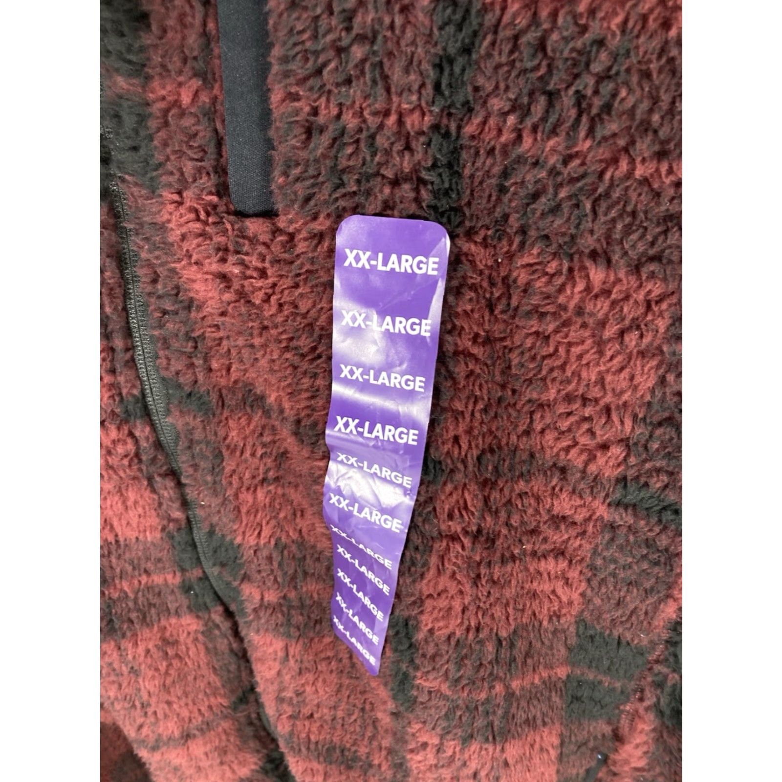 Eddie Bauer Eddie Bauer Sherpa Fleece Jacket Women 2XL Red Plaid Full Zip Mock Neck NWT Size XXL / US 16-18 / IT 52-54 - 4 Thumbnail
