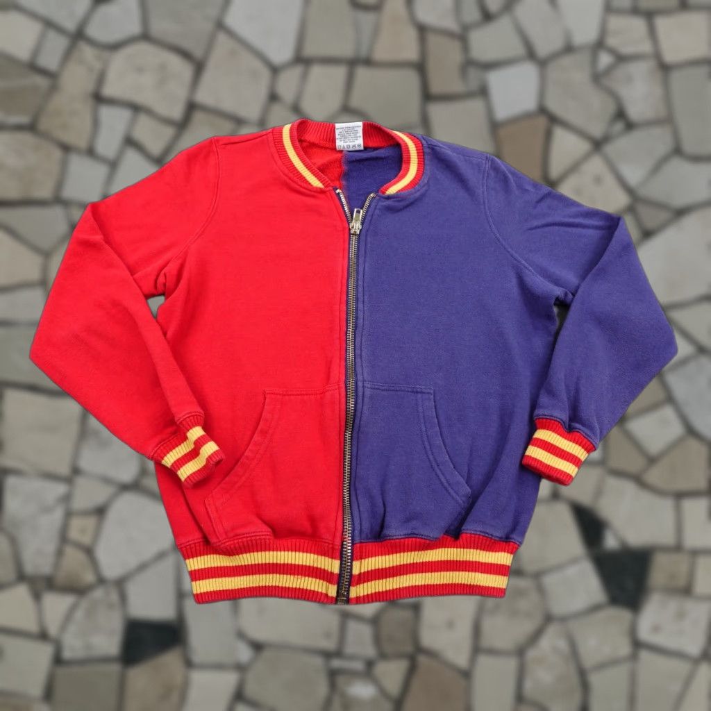 Vintage Suicide Squad Jacket Womens Small Red Blue Harley Quinn Bomber Coat Sweatshirt Size S / US 4 / IT 40 - 1 Thumbnail