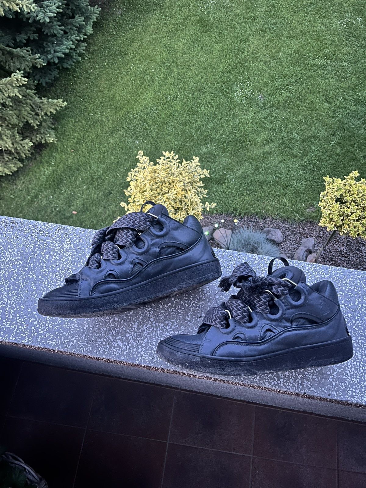 Lanvin lanvin curb grey leather Size US 11 / EU 44 - 5 Thumbnail