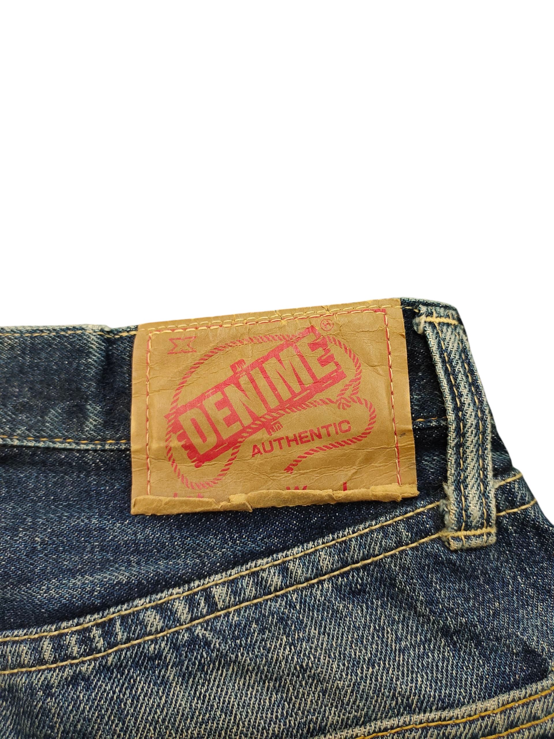Denime Vintage 90s Denime Selvedge Rusty Clawmark Distress Jeans Size US 30 / EU 46 - 10 Thumbnail