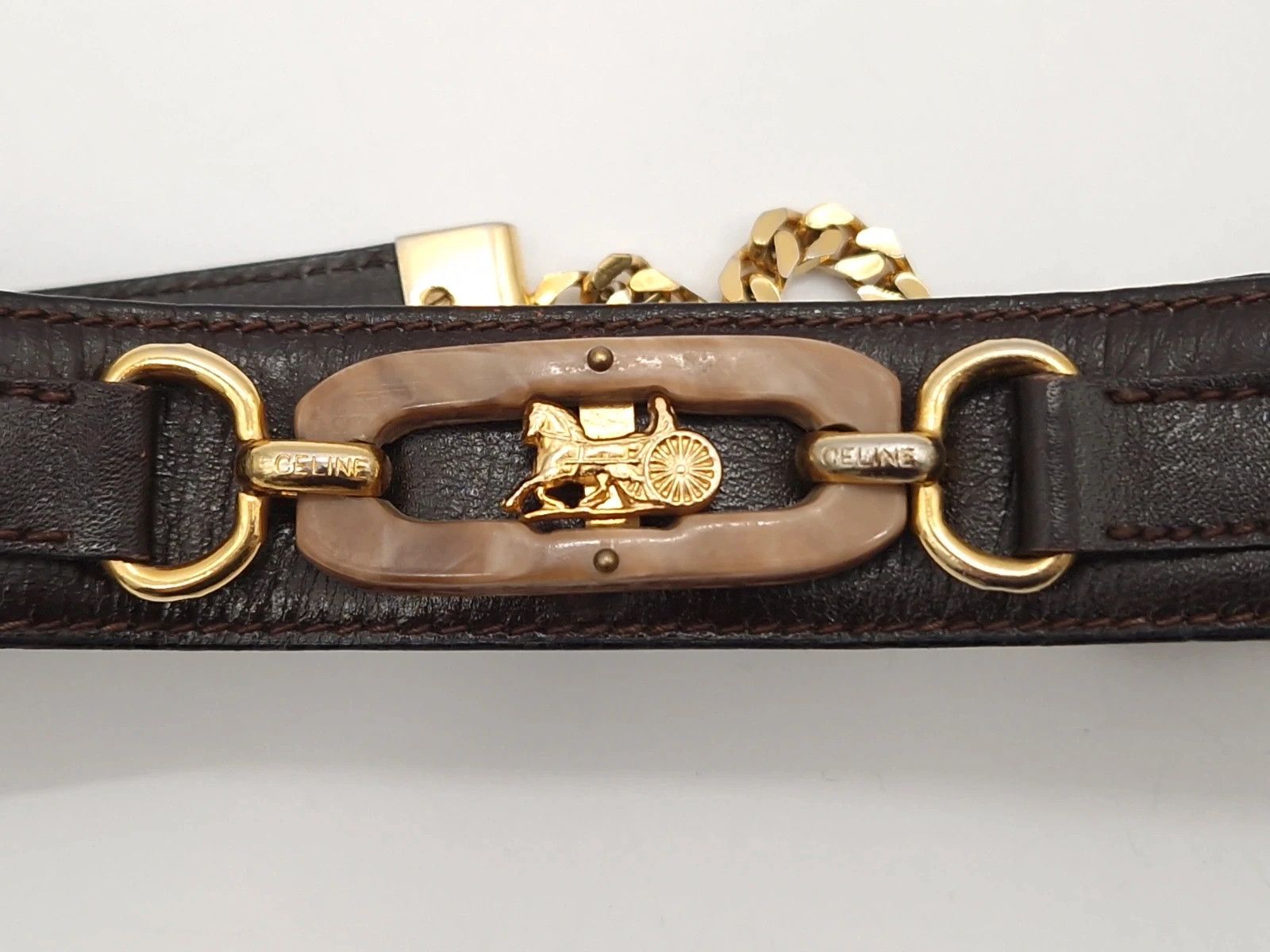 Celine Vintage Horsebit Carriage Belt Size ONE SIZE - 3 Thumbnail