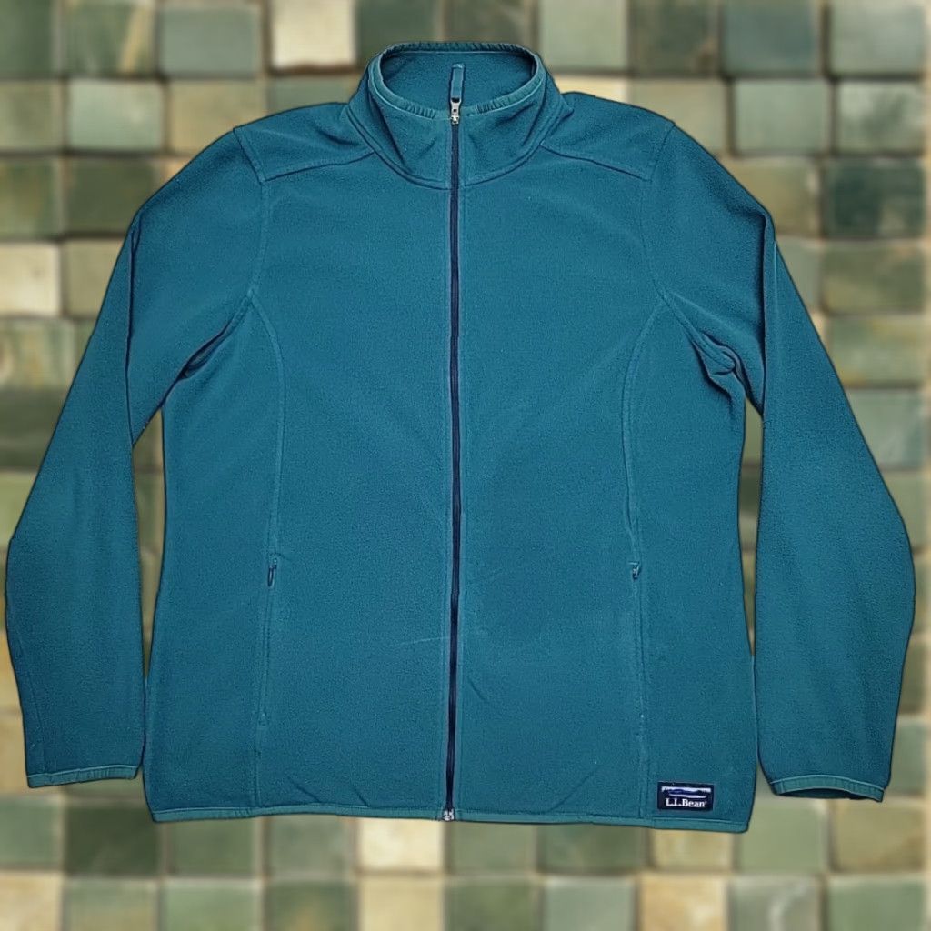 Vintage VINTAGE LL Bean Sweater Women L Teal 1/4 Zip Long Sleeve Fleece Outdoors Casual Pullover Size L / US 10 / IT 46 - 1 Thumbnail