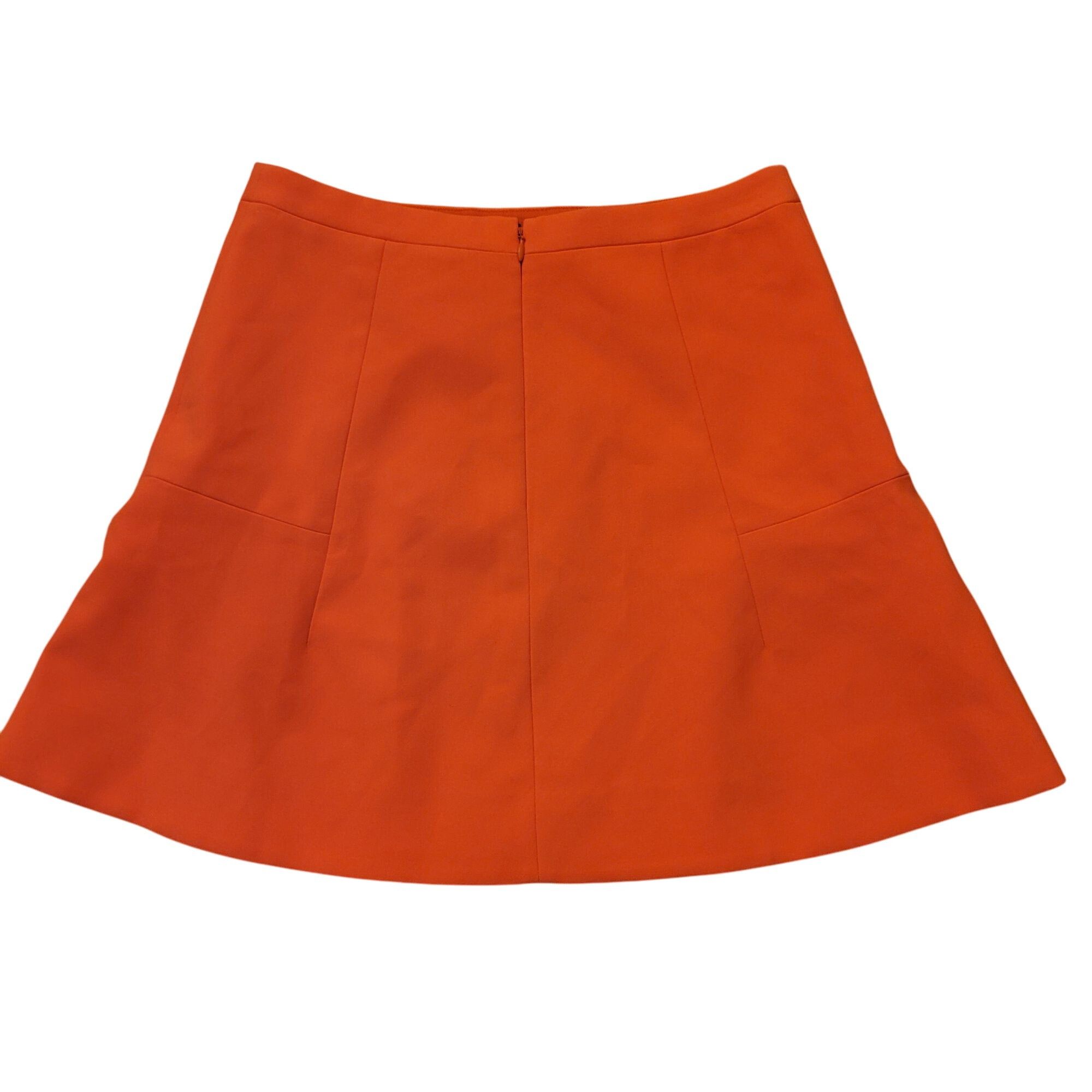 J.Crew J Crew Melon Orange Flared Skirt 4 B0314 Fluted Double Crepe Size 27" / US 4 / IT 40 - 3 Thumbnail