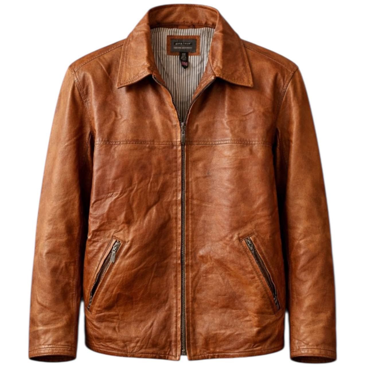 Vintage AVIA TRIX USA CLASSIC AVIATOR BIKER RETRO LEATHER JACKET XL Size US XL / EU 56 / 4 - 1 Thumbnail