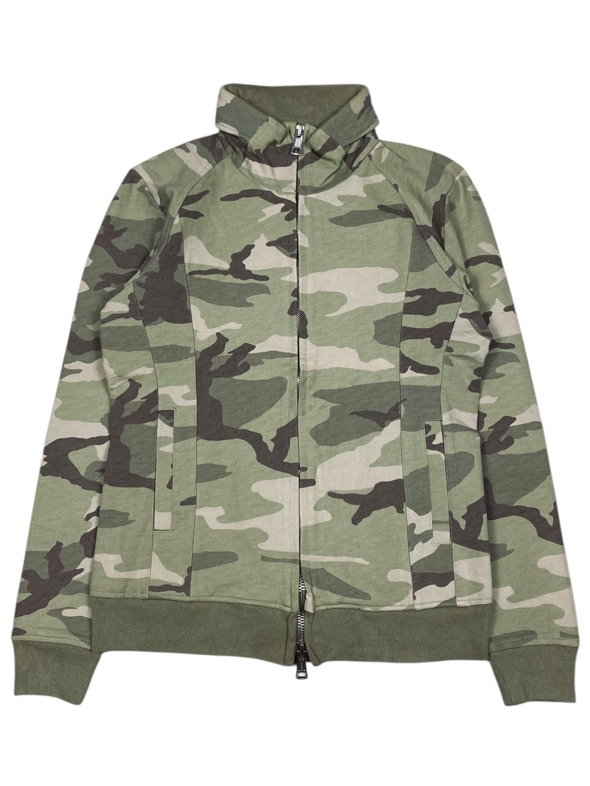 AKM 2000s AKM - Lampo Zips Camo Track Jacket Size US M / EU 48-50 / 2 - 3 Thumbnail