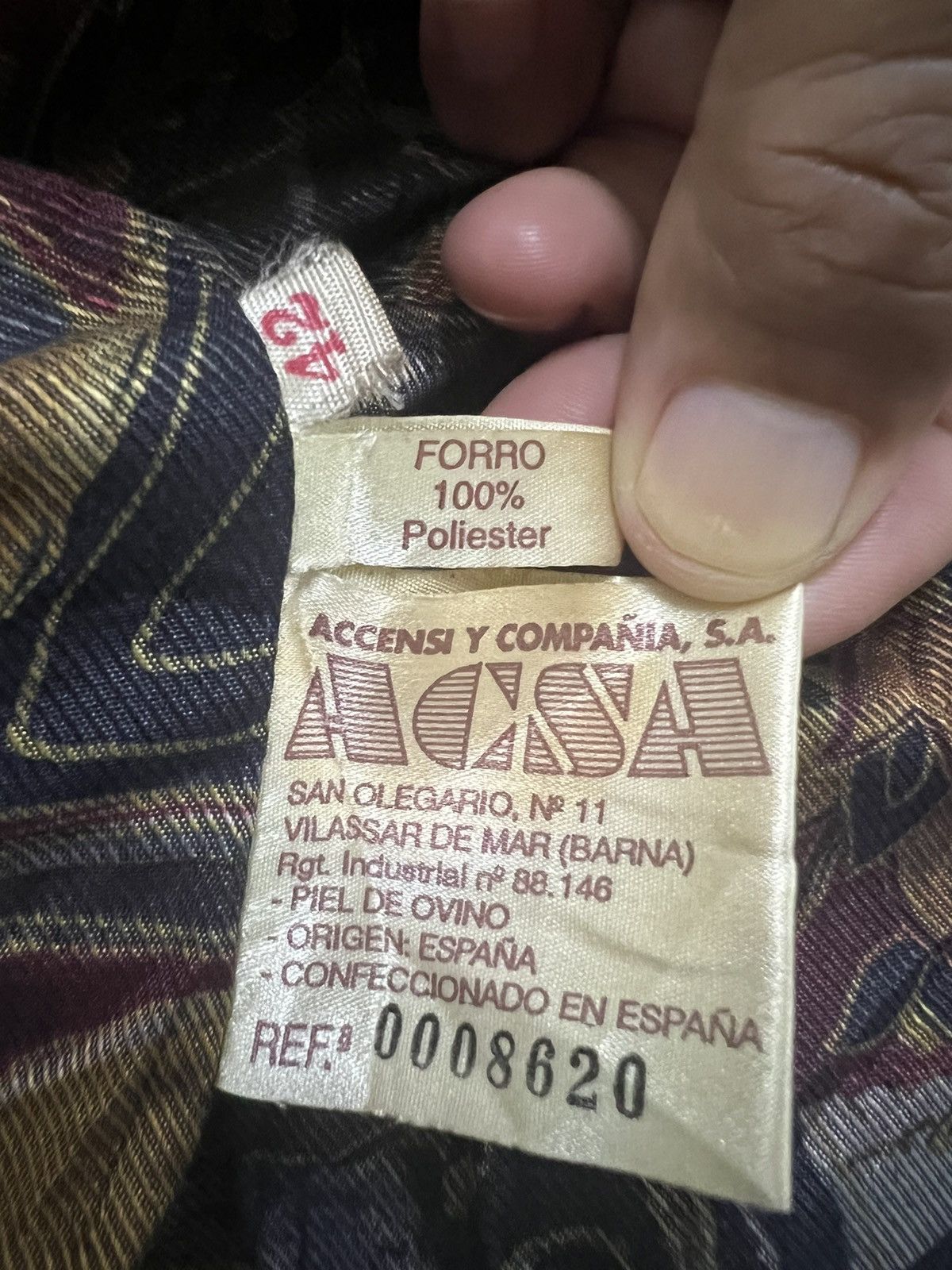 Leather ACSA VERY RARE JACKET LEATHER FROM ESPANA Size US S / EU 44-46 / 1 - 4 Thumbnail