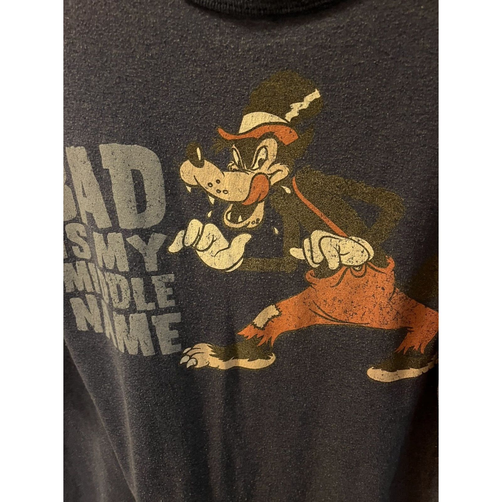 Disney Disney Store Bad Is My Middle Name Organic Cotton T Shirt Mens Big Bad Wolf Med Size US M / EU 48-50 / 2 - 2 Thumbnail