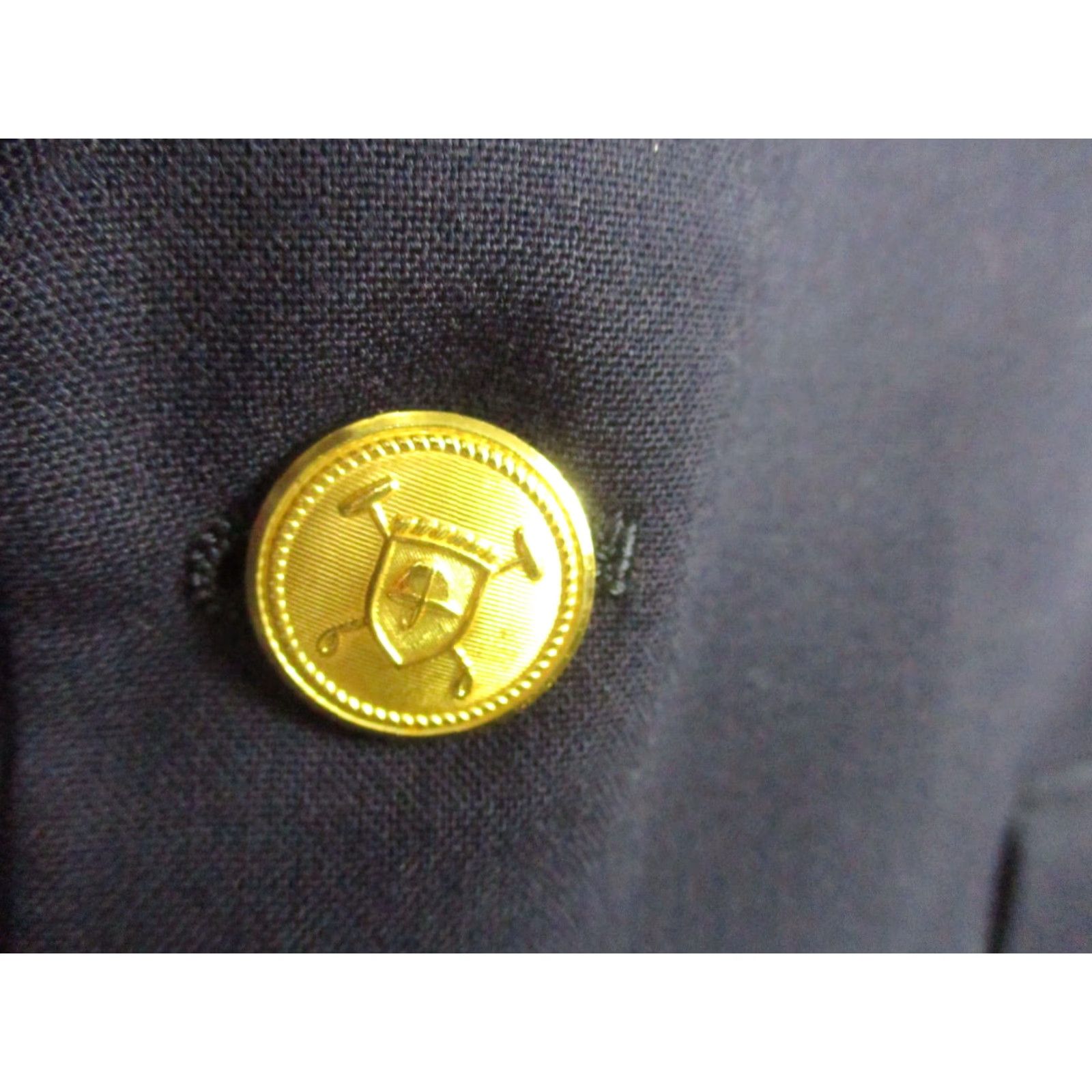 Ralph Lauren VINTAGE Ralph Lauren Polo University Club Blazer Mens 44 Navy Blue Wool Gold Buttons USA Size US XXL / EU 58 / 5 - 2 Thumbnail