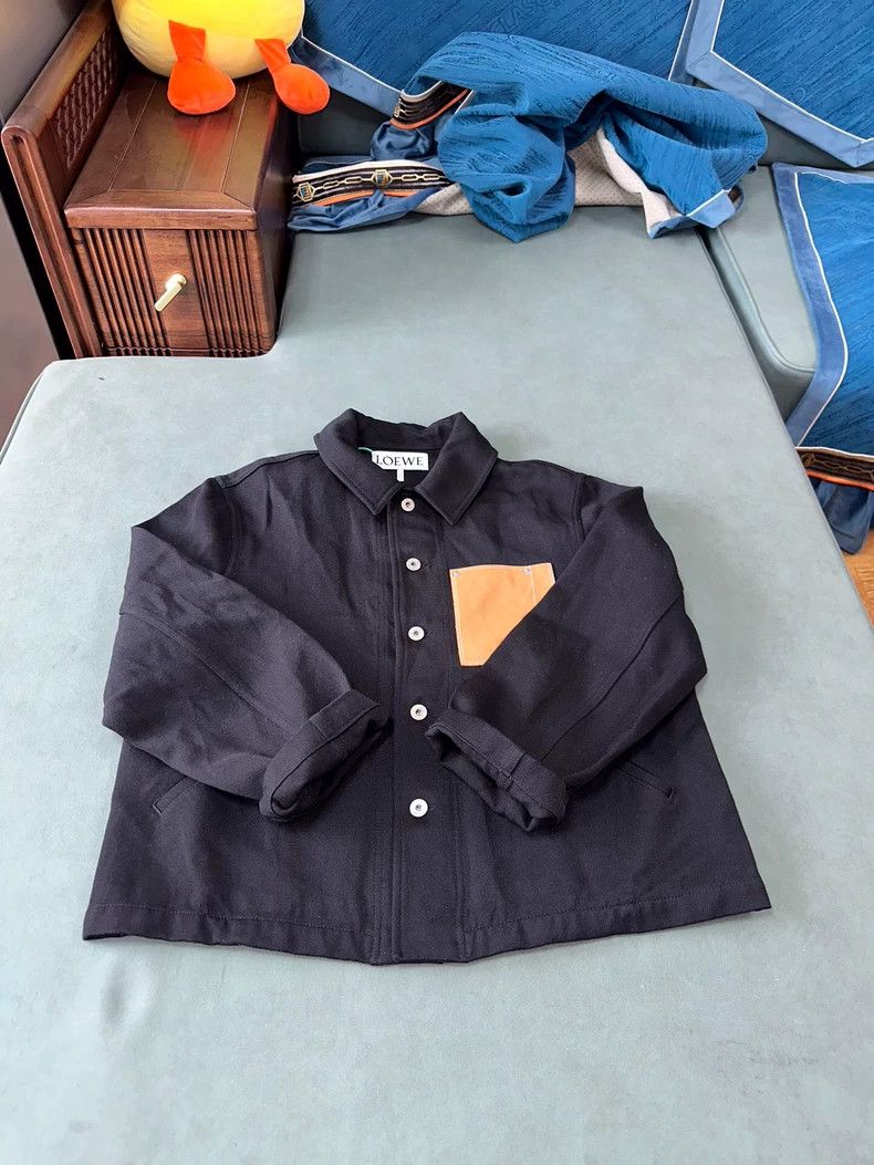 Loewe LOEWE Men's Wool Jacket with Leather Pockets, Size 52 Size US L / EU 52-54 / 3 - 5 Thumbnail