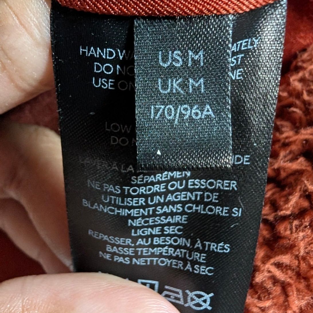 Free People We The Free So Cozy Slouchy Fleece Moto Jacket Orange Size M Size M / US 6-8 / IT 42-44 - 4 Thumbnail