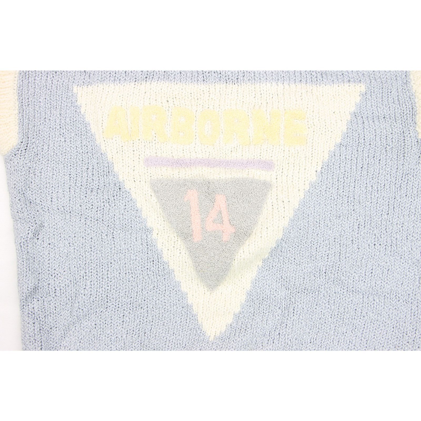Other Vintage 3D Airborne Pastel Blue Fairy Kei Knit Sweater Vest Size M / US 6-8 / IT 42-44 - 9 Thumbnail