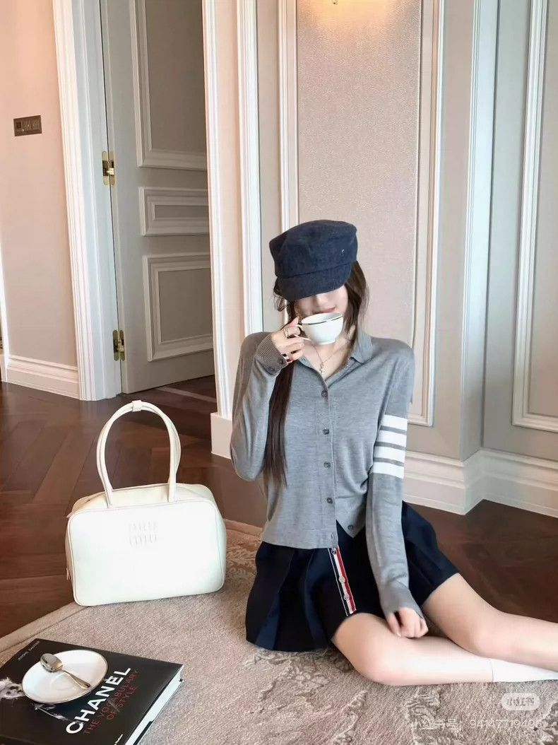 Thom Browne Thom Browne Gray Polo collar long sleeves Size US XXS / EU 40 - 6 Thumbnail