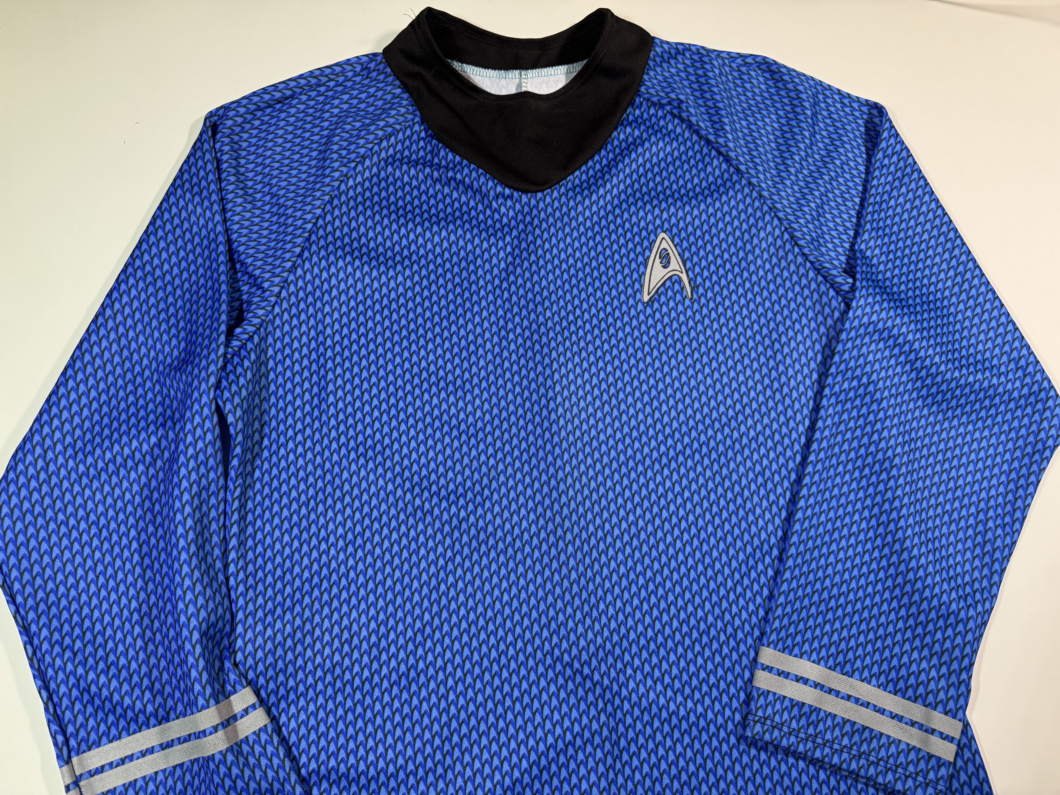 Sci-Fi Fantasy Vintage Star Trek Spock Uniform Blue Long Sleeve Medium Size US M / EU 48-50 / 2 - 3 Thumbnail