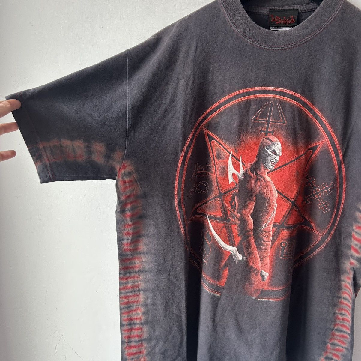 Affliction × Vintage Vintage The Darkside Pentagram t-shirt satan Size US XL / EU 56 / 4 - 5 Thumbnail