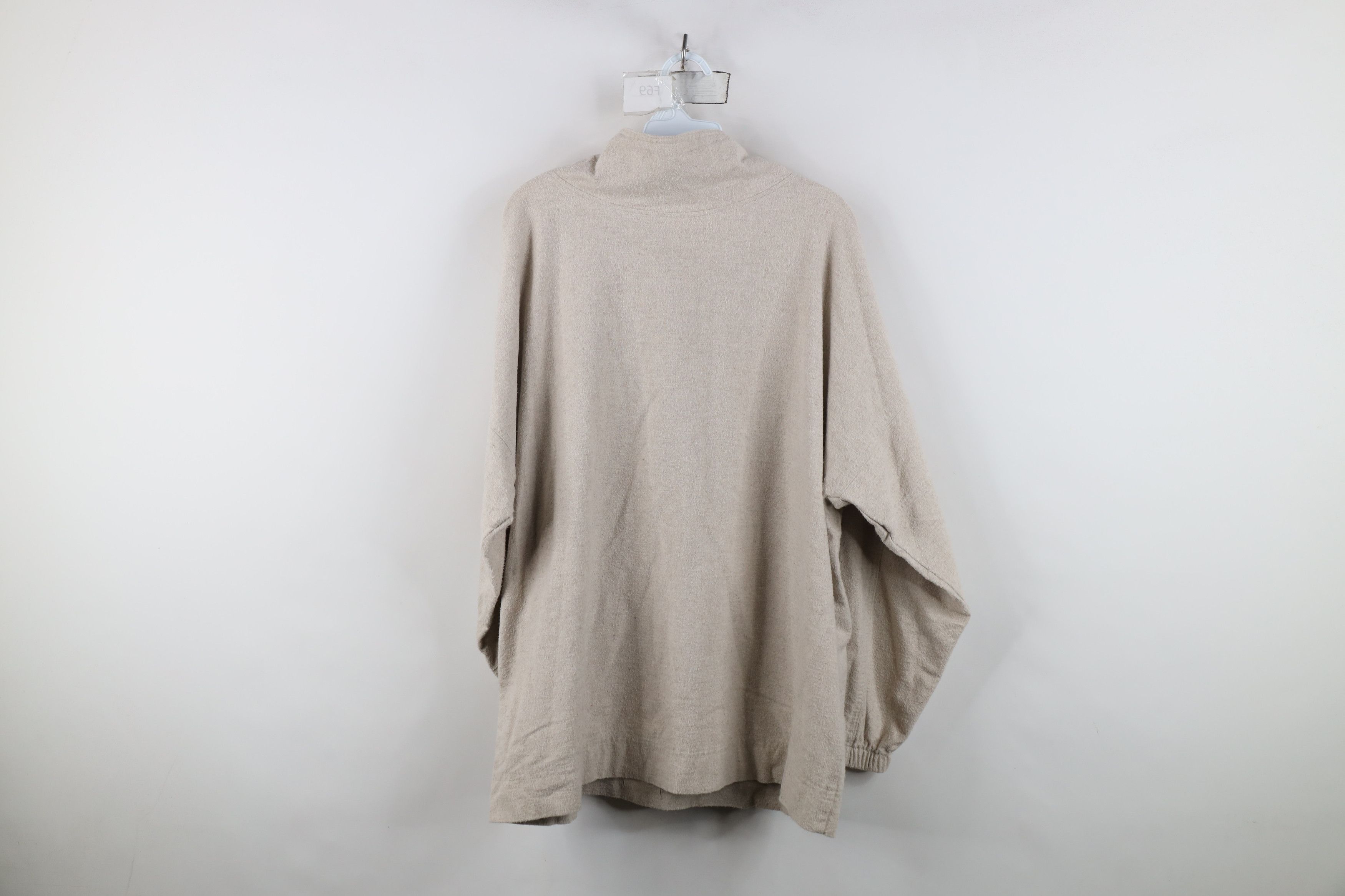 Lands' End Vintage 90s Lands End Chamois Cloth Half Zip Sweater USA Size M / US 6-8 / IT 42-44 - 10 Thumbnail