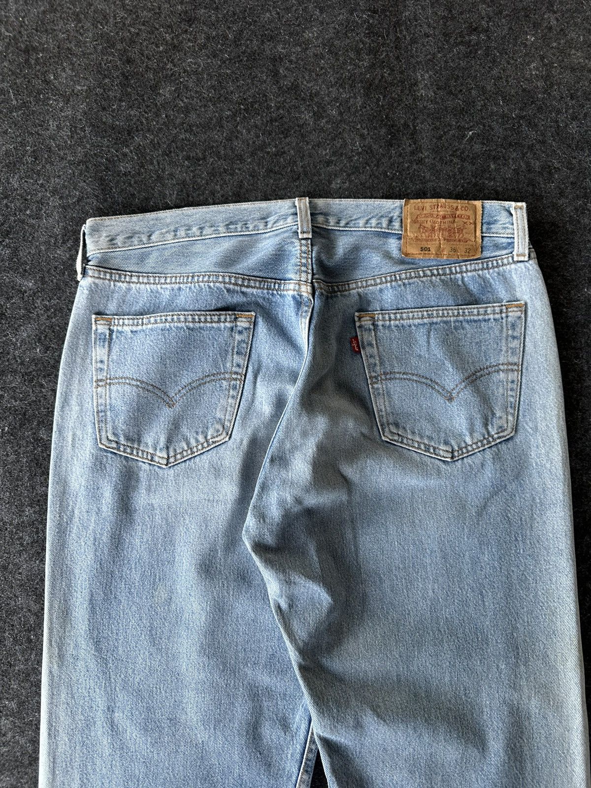 Levi's Levis 501 Made in Usa Vintage Denim 36x28.5 D538 Size US 35 - 5 Thumbnail