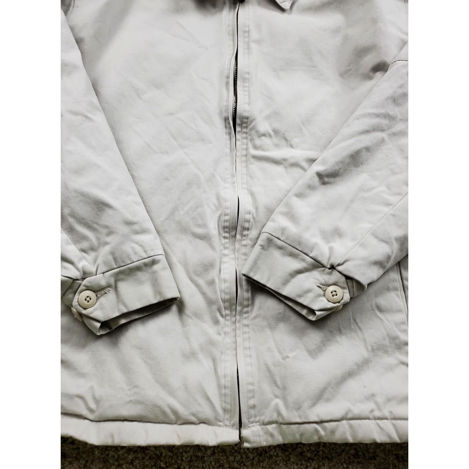 Burnside VINTAGE Burnside Jacket Mens L Beige Full Zip Quilted Workwear Skater Y2K Size US L / EU 52-54 / 3 - 4 Thumbnail