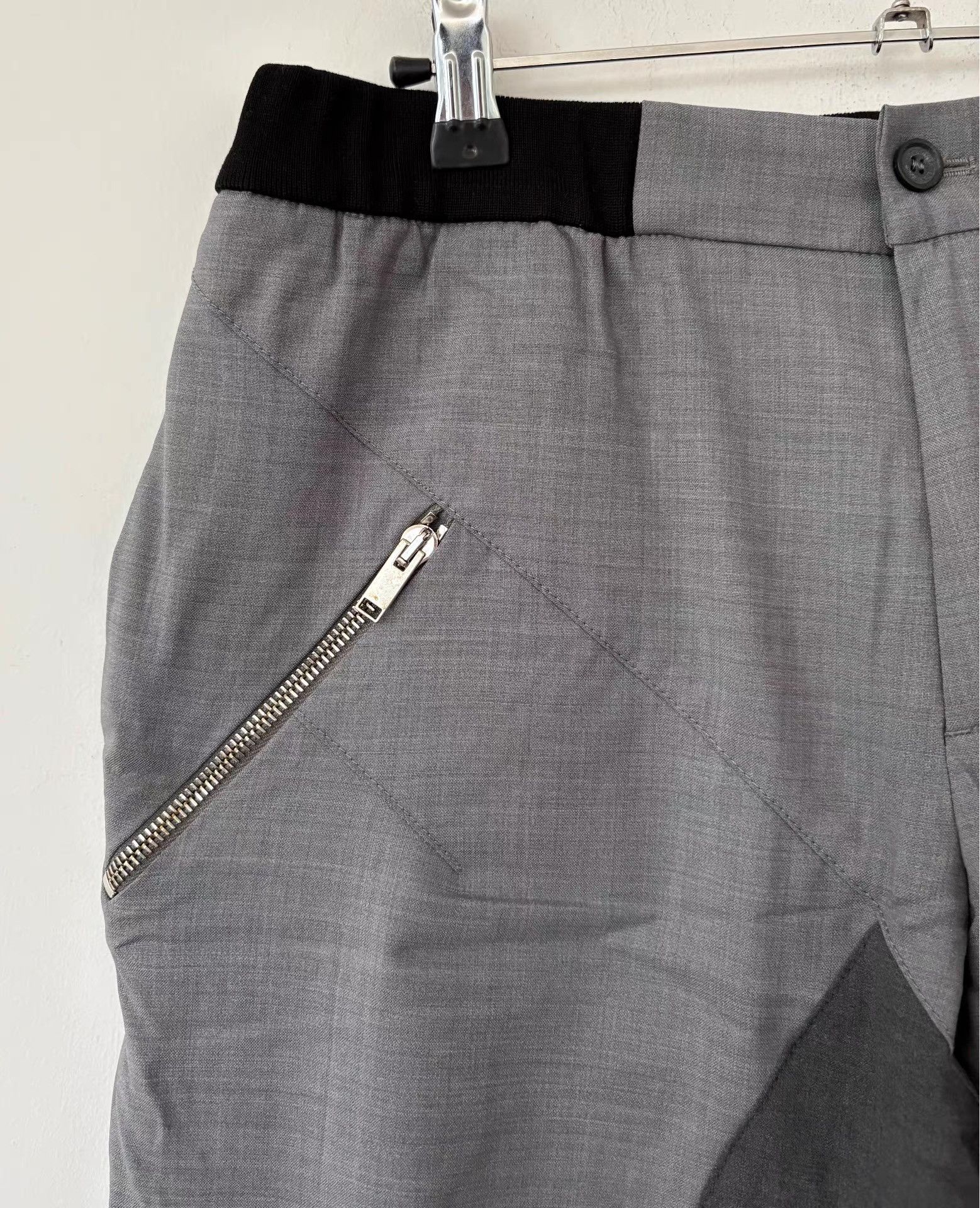 Les Hommes Les Hommes Men's Grey Paneled Casual Pants Ｑ21 Size US 34 / EU 50 - 6 Thumbnail