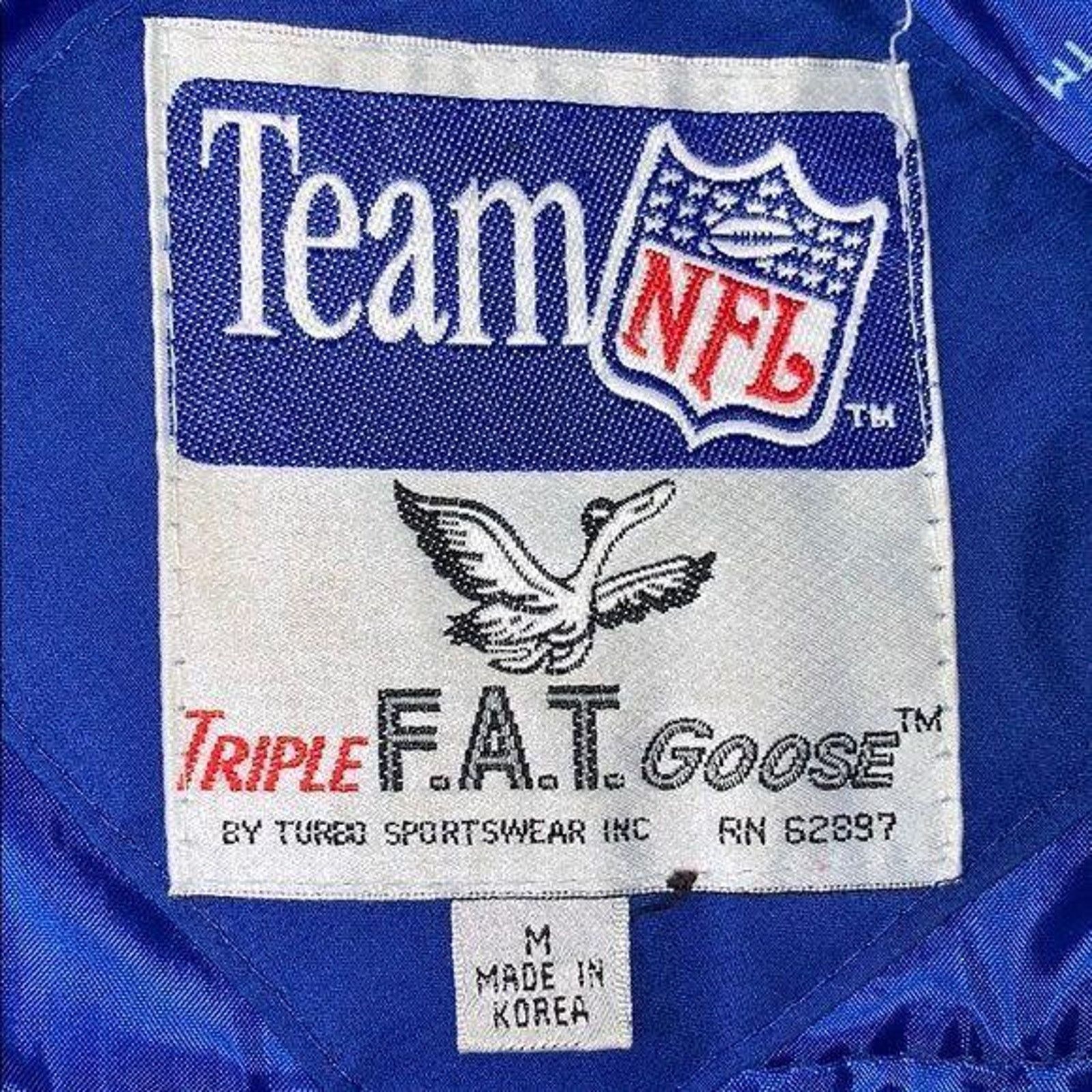 Triple F.A.T. Goose Vtg Jacket Coat Parka 80s NFL Team Giants Triple FAT Goose Size US M / EU 48-50 / 2 - 16 Thumbnail