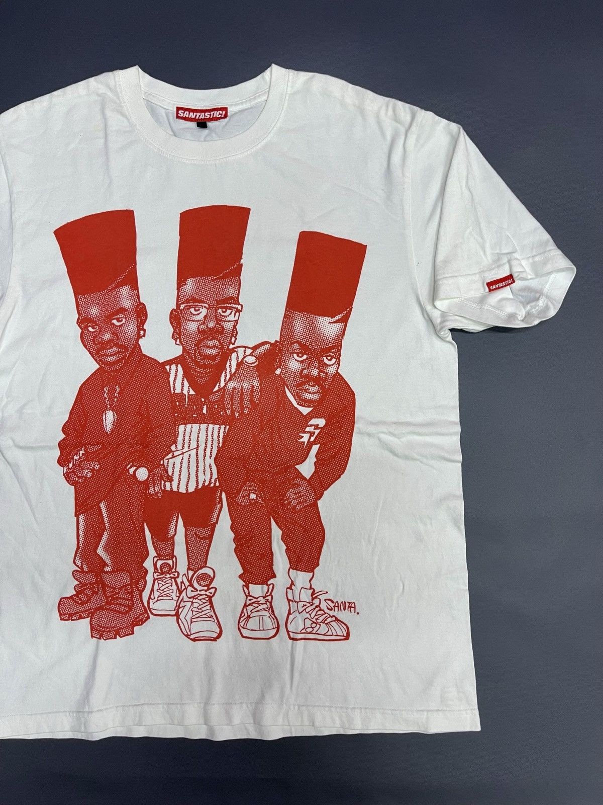 Designer × Japanese Brand × Rap Tees HIP HOP NEW JACK SWING x SANTASTIC SARU DESIGNER TEES Size US L / EU 52-54 / 3 - 1 Thumbnail