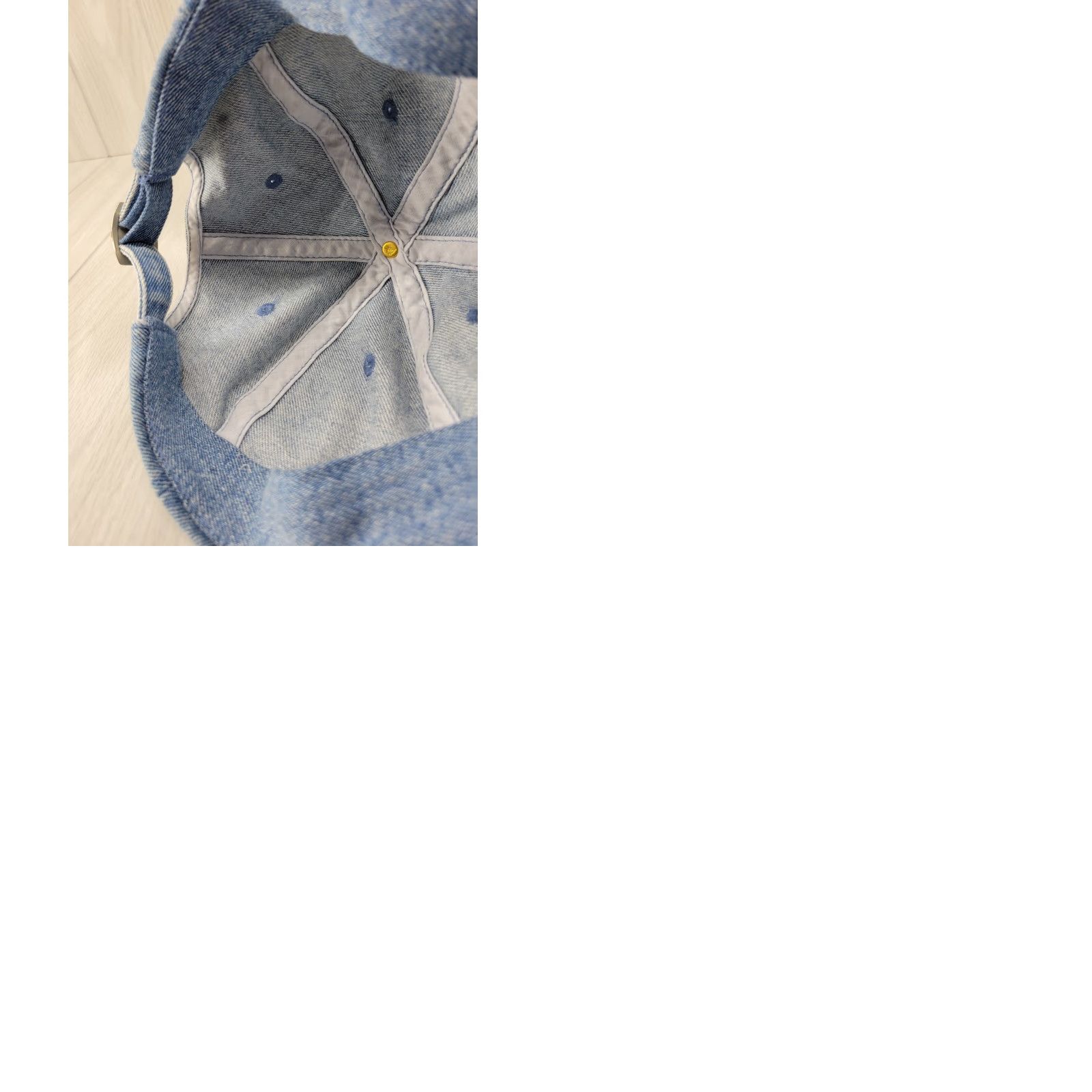 Denime VINTAGE Artwears Unlimited RFD TV Distressed Denim Jean Adjustable Ball Cap Farmers Hat Trucker Men Adjustable Blue Denim TV 90s Mens Size US 35 - 9 Thumbnail