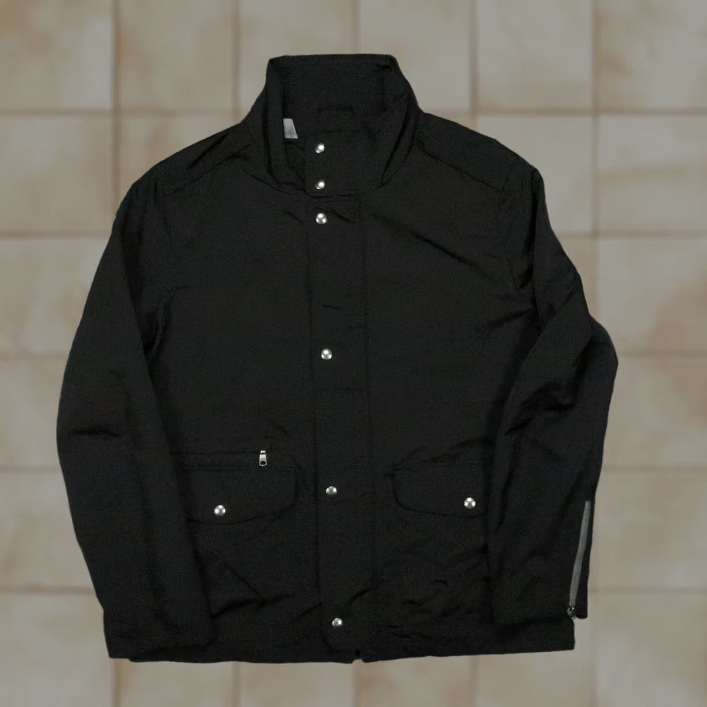 Banana Republic VINTAGE Banana Republic Jacket Mens L Black ST Nylon Moto Lined Full Zip Size US L / EU 52-54 / 3 - 1 Thumbnail