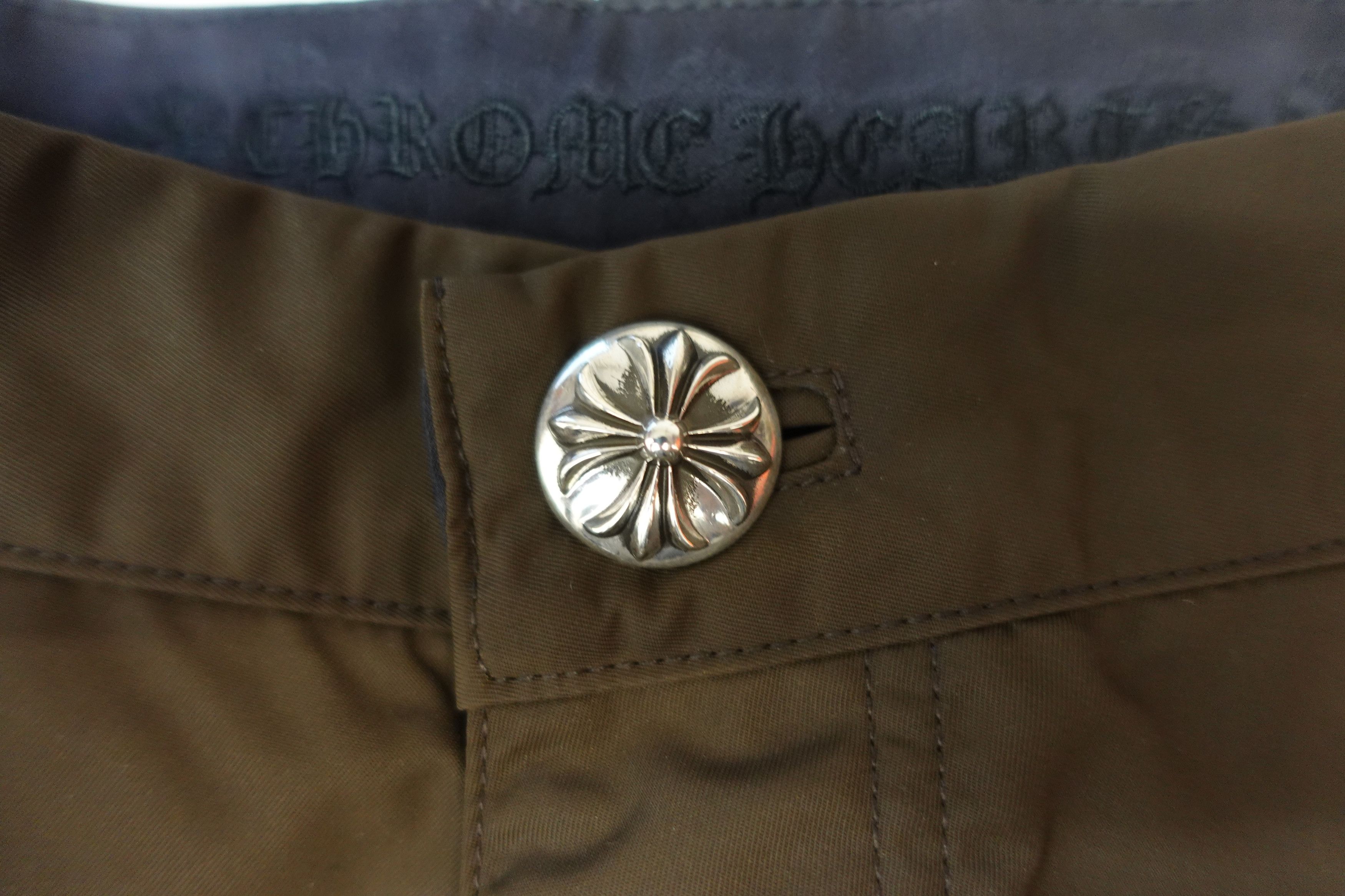 Chrome Hearts Chrome Hearts Leather Knee Nylon Shorts in Brown / Pink Size US 33 - 7 Thumbnail