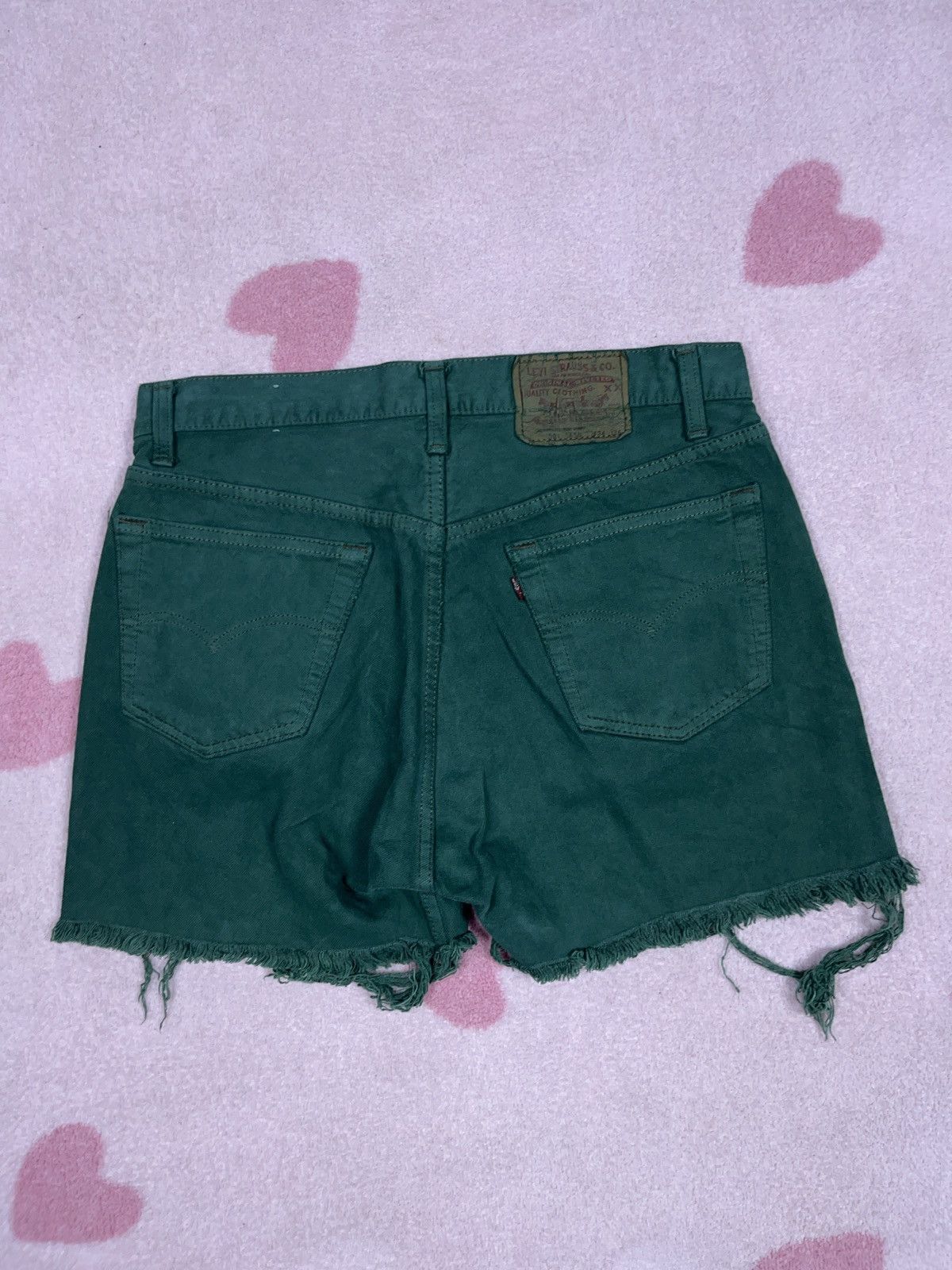 Levi's × Levi's Vintage Clothing × Vintage ➕ vintage Levi’s custom tie dyed distressed jorts 80s/90s Size US 32 / EU 48 - 1 Thumbnail