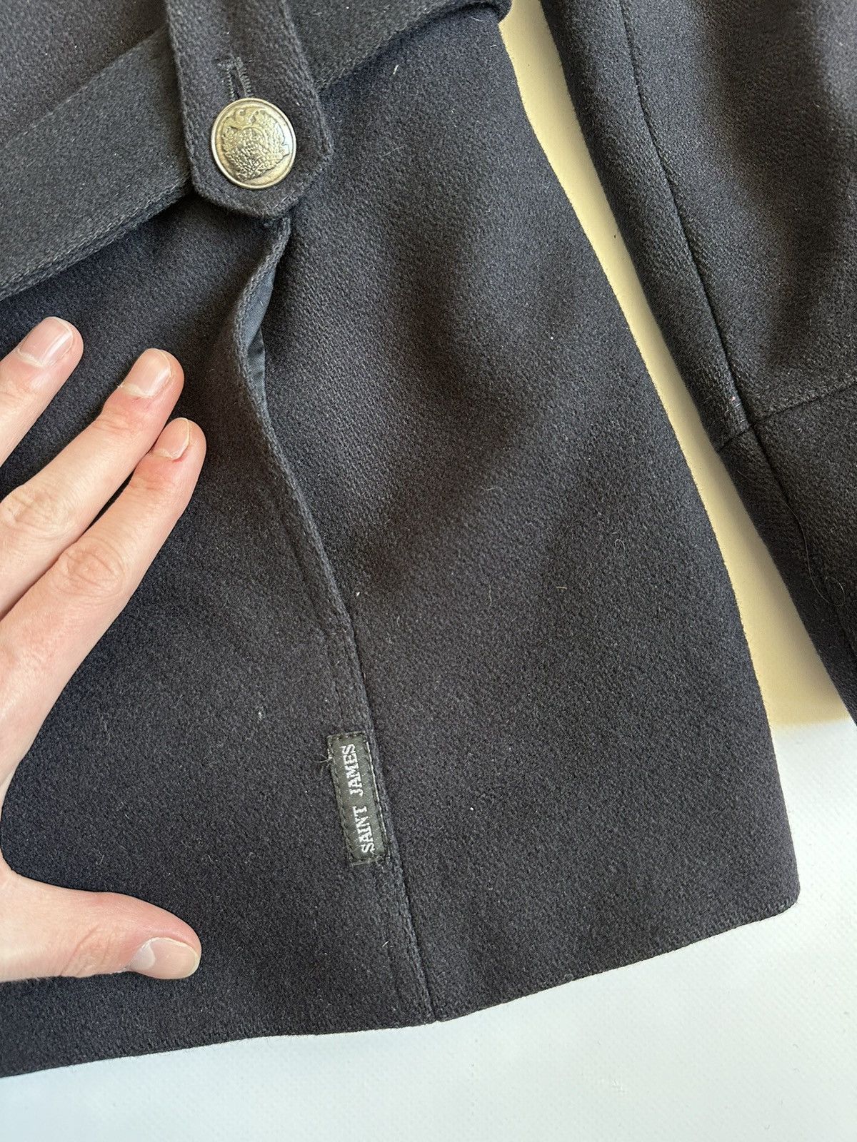 Gloverall × Saint James × Vintage Saint James Authentique Wool Women Blazer Coat Jacket Size 8 Size M / US 6-8 / IT 42-44 - 7 Thumbnail