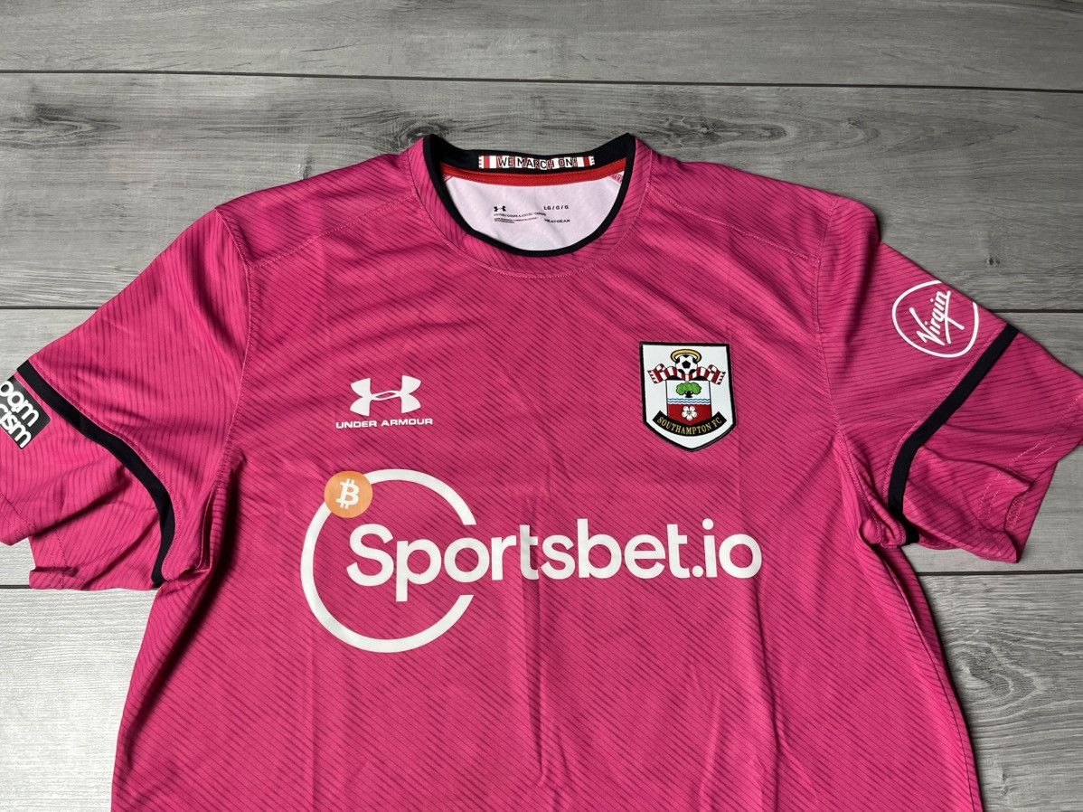 Under Armour Southampton 2020/2021 away Under Armour pink Shirt Large Size US L / EU 52-54 / 3 - 3 Thumbnail