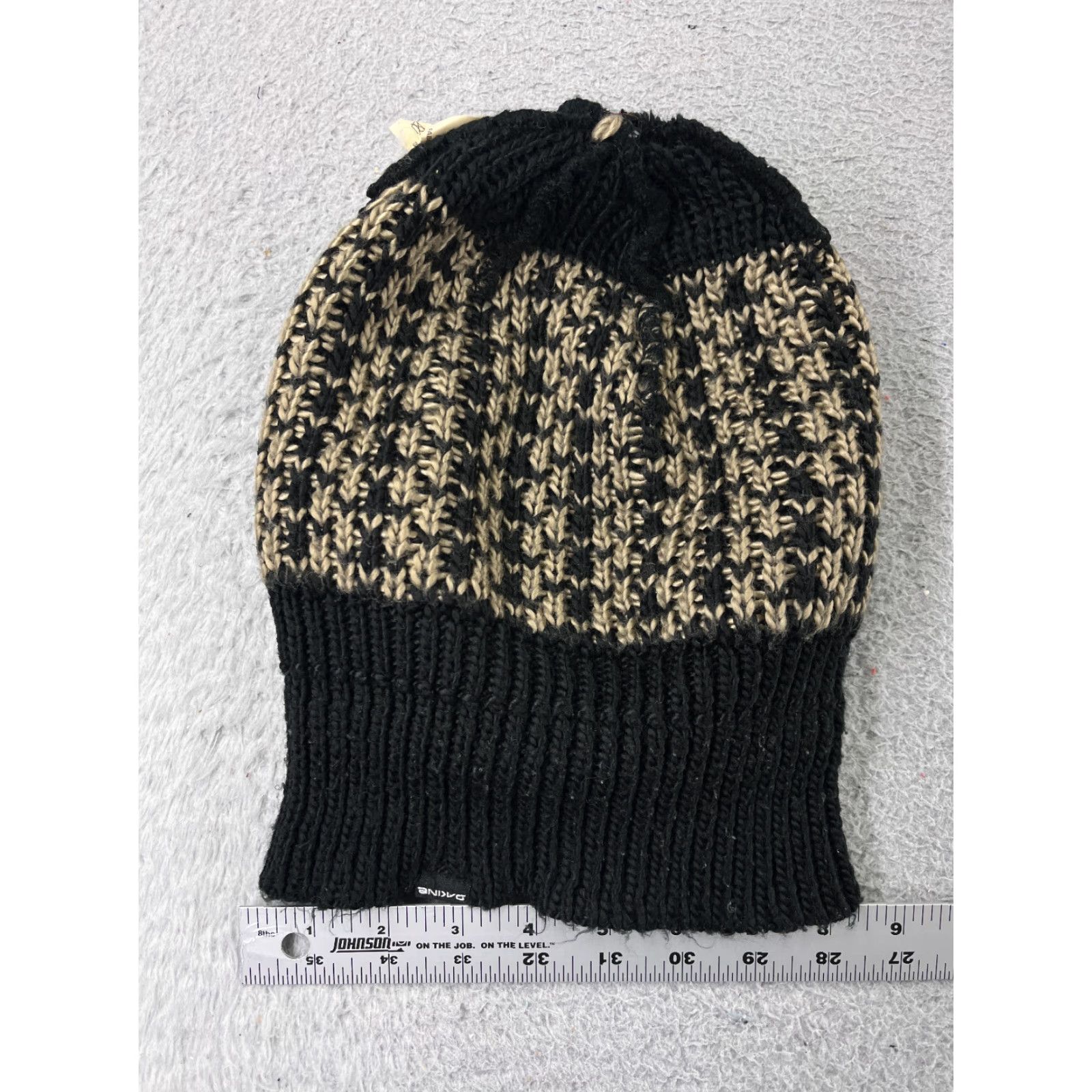Dakine DAKINE Beanie Hat Adult One Size Black Knit Zig Zag 100% Acrylic Ski Mens Womens Unisex Size ONE SIZE - 6 Thumbnail