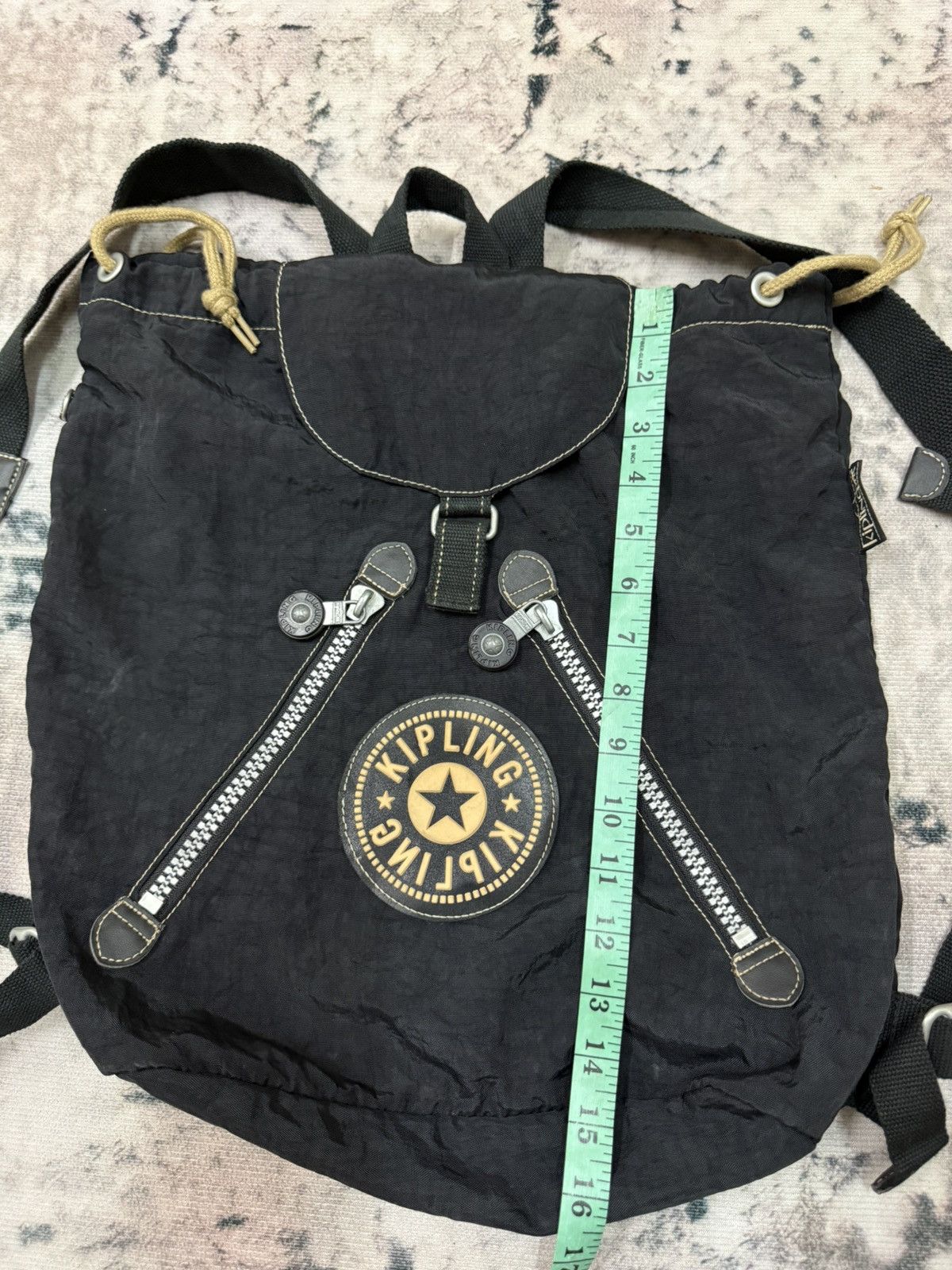 Japanese Brand × Vintage KIPLING NYLON DRAWSTRING BACKPACK Size ONE SIZE - 13 Thumbnail