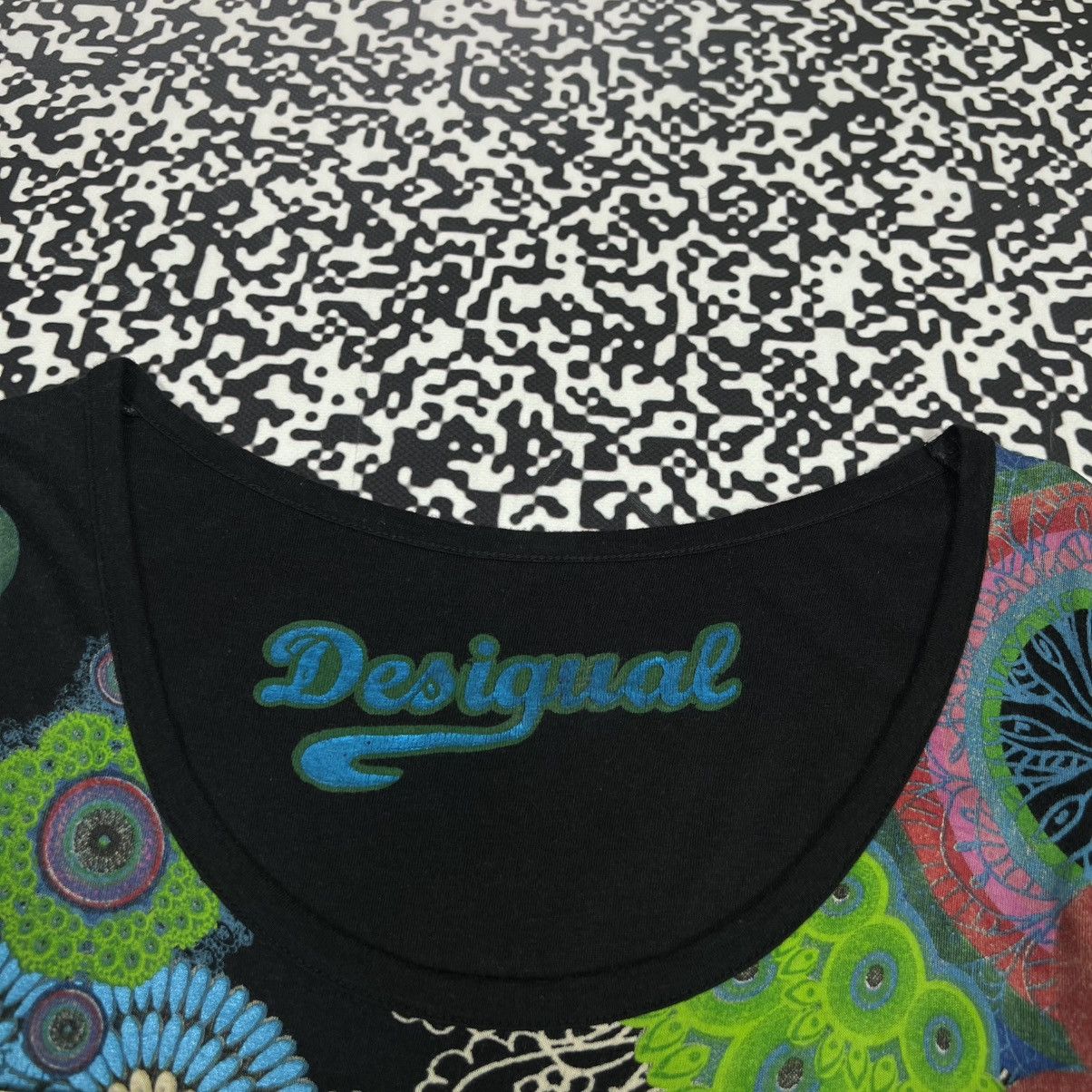 Desigual Vintage Y2K Desigual Floral Abstract Retro Style Midi Dress Size M / US 6-8 / IT 42-44 - 17 Thumbnail