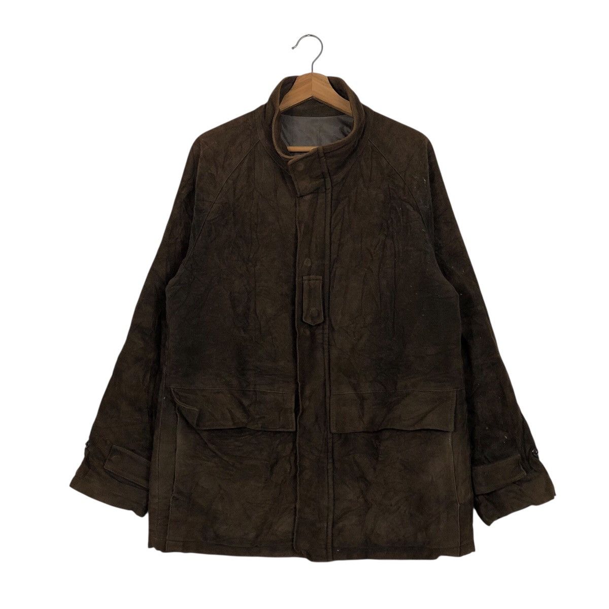 Issey Miyake 📌Vintage Work Genuine Leather Jun Men Blanket Issey Miyake Size US M / EU 48-50 / 2 - 2 Thumbnail