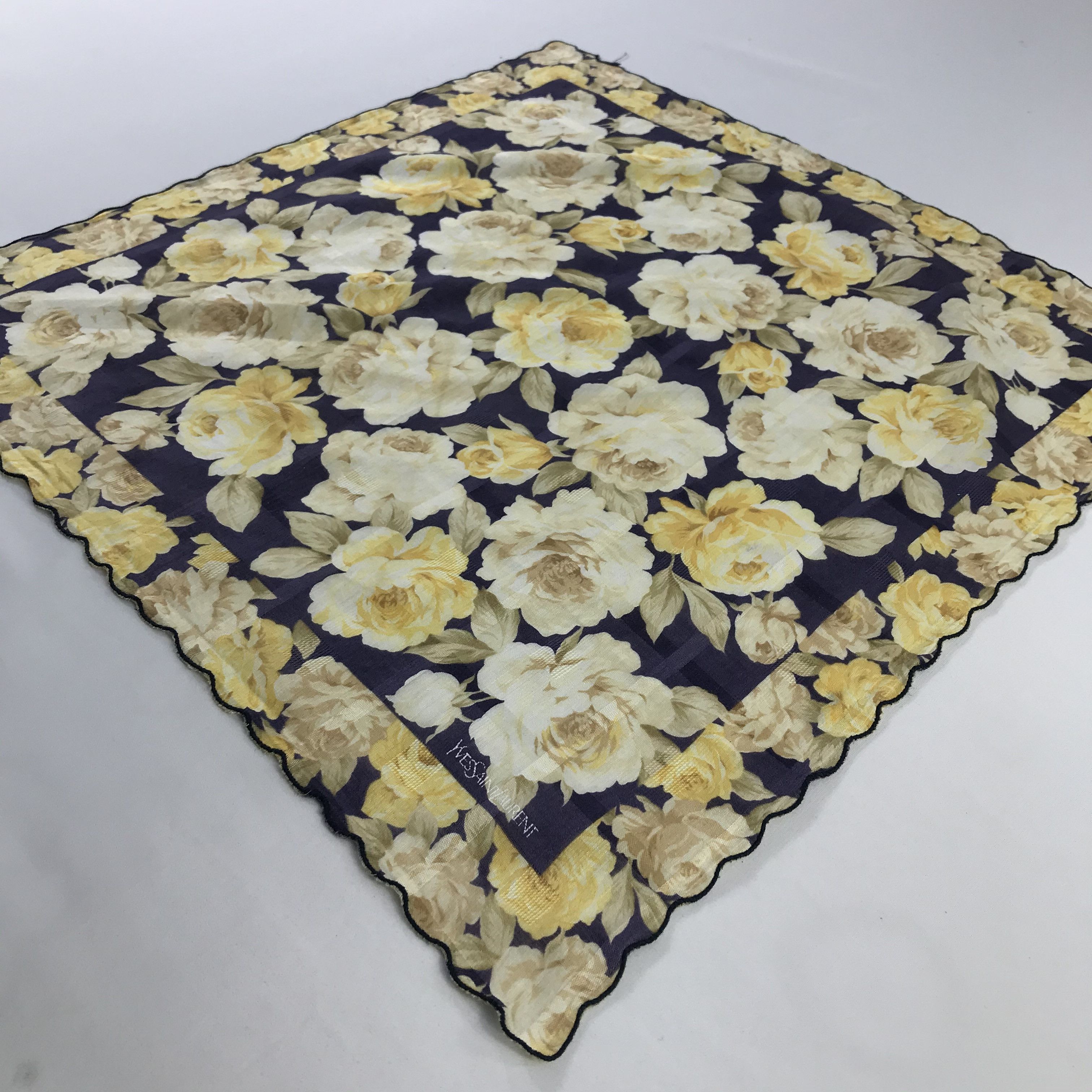 Vintage × Yves Saint Laurent Yves Saint Laurent Bandana / Handkerchief /Neckerchief -S563 Size ONE SIZE - 2 Thumbnail