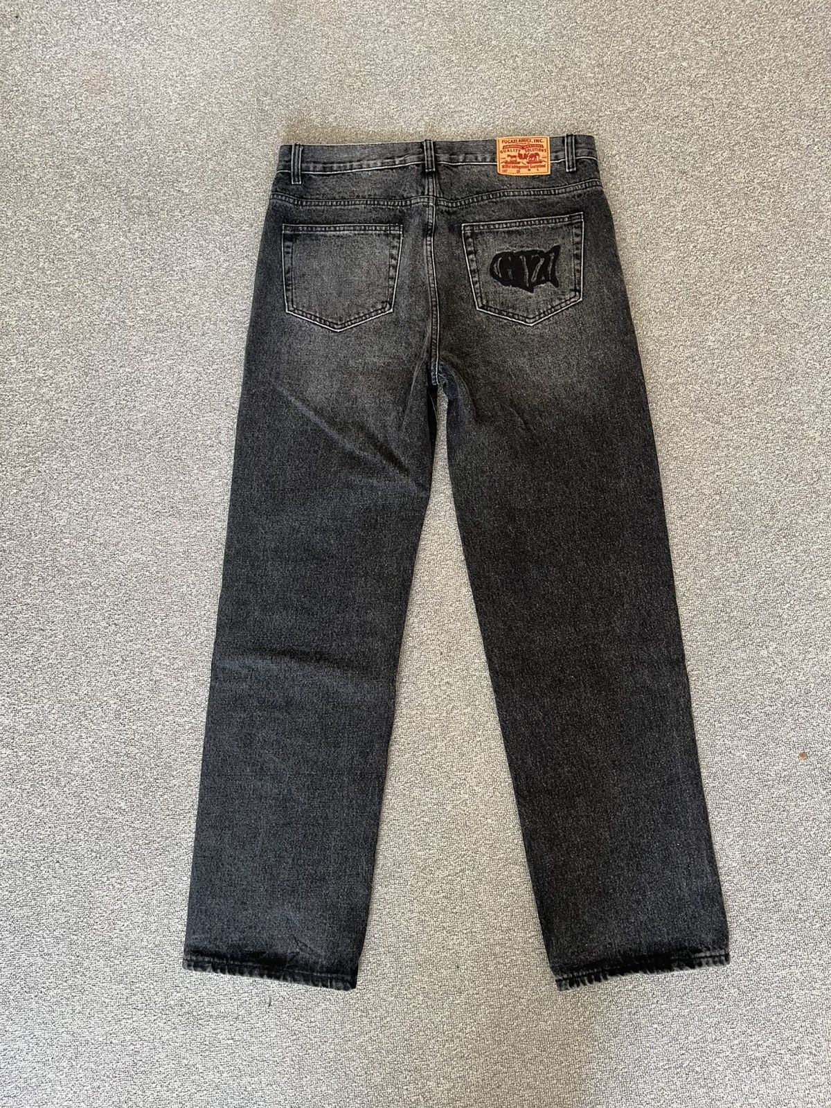 Fugazi Fugazi Black Denim Jeans Size US 32 / EU 48 - 2 Thumbnail