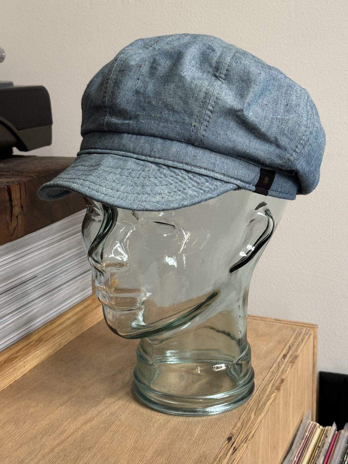 Stussy Stussy Deluxe USA Union Made Chambray Engineer Hat Size ONE SIZE - 1 Thumbnail