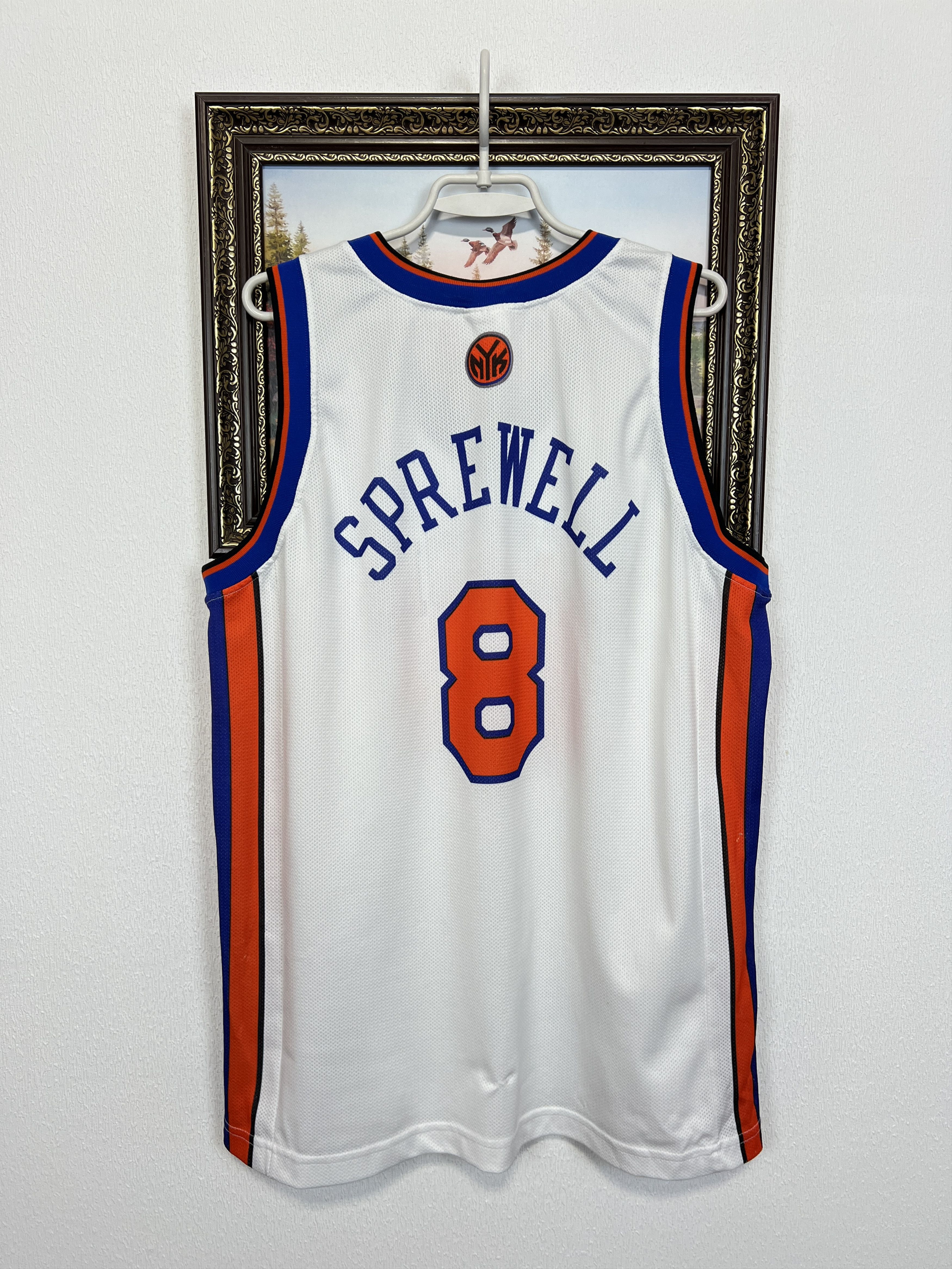 Champion Vintage 90's New York Knicks NBA Sprewell Jersey Trikot Size US XL / EU 56 / 4 - 11 Thumbnail