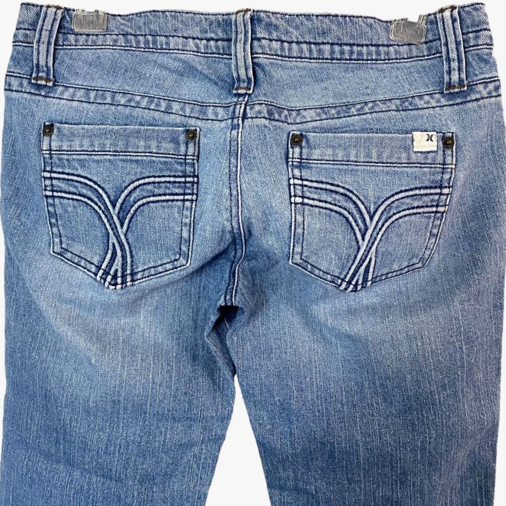 Hurley Hurley Jeans Capri Cuffed Womens 3 Blue Light Wash Low-Rise Denim Stretch Pants/Capri Jeans Size 26" / US 2 / IT 38 - 6 Thumbnail