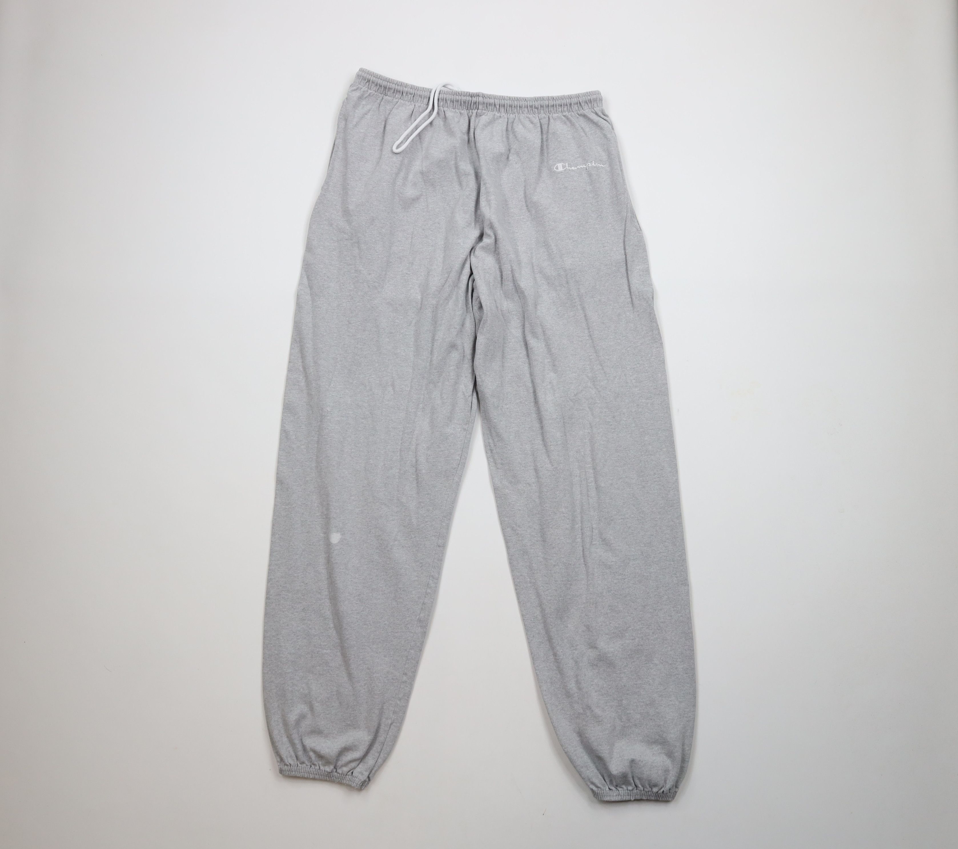 Champion × Vintage Vintage 90s Champion Spell Lightweight Joggers Pants Gray Size US 36 / EU 52 - 1 Thumbnail