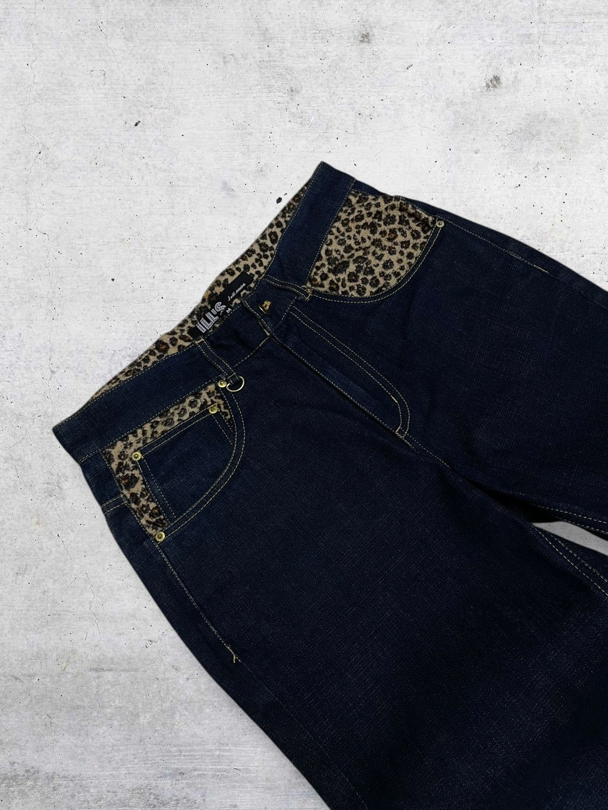 Hysteric Glamour VINTAGE ILLS GARMENTS 90S JAPAN DESIGNER LEOPARD BLEND DENIM Size US 32 / EU 48 - 8 Thumbnail