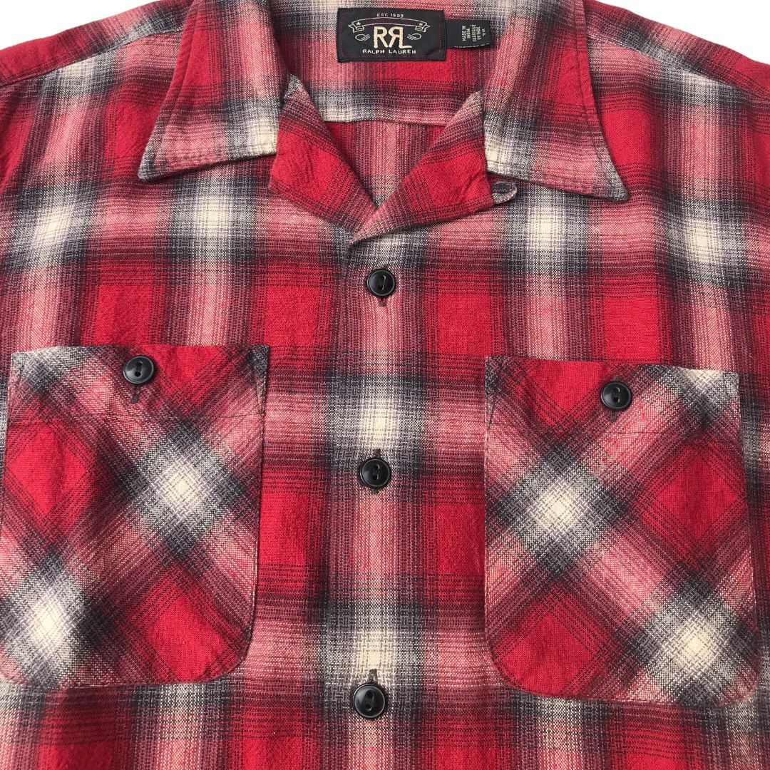 RRL Ralph Lauren RRL Open Collar Check Shirt Size US M / EU 48-50 / 2 - 2 Thumbnail