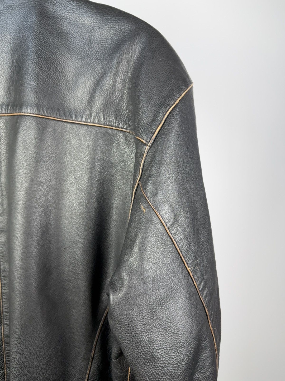 Vintage Rare Vintage Gipsy Real Leather Bikers Jacket Avant Garde Size US M / EU 48-50 / 2 - 11 Thumbnail