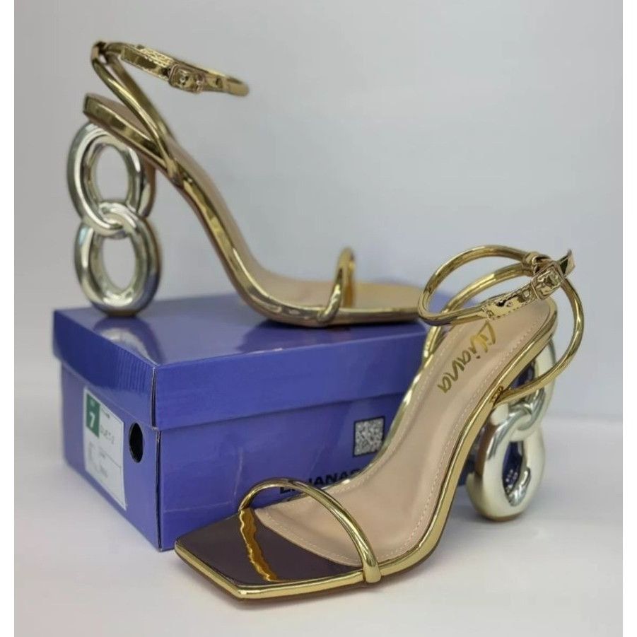 Other LILIANA / Duet-2 /Gold Metallic / Heeled Sandals / With Uni Size US 10 / IT 40 - 8 Thumbnail