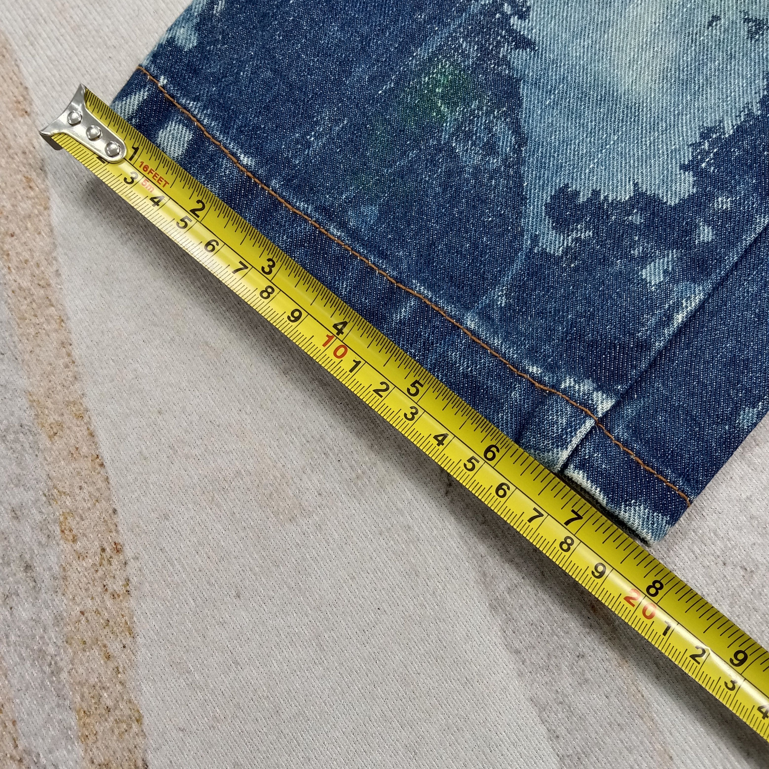 Vintage D/EX Denim Exchange Distressed Rare Denim Jeans C272N2 Size US 33 - 14 Thumbnail